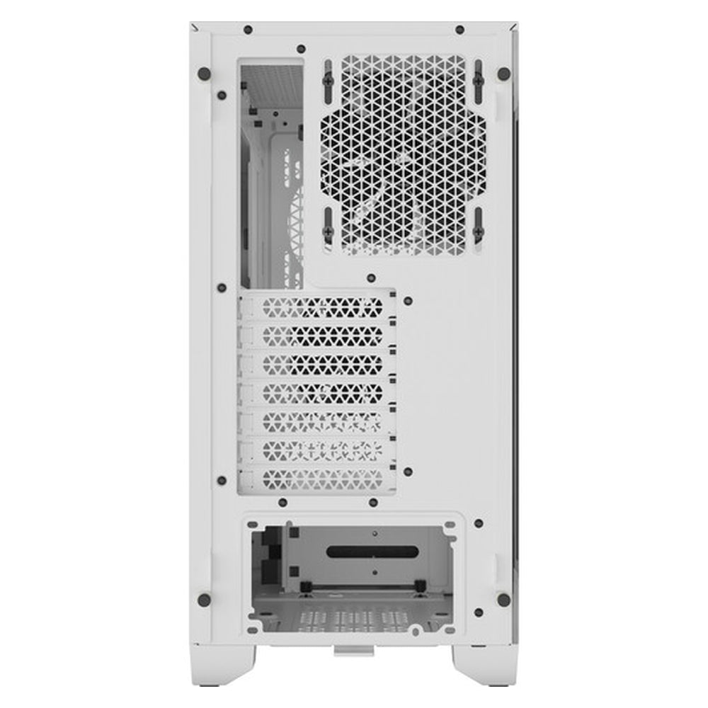 صندوق كمبيوتر Corsair 3000D AIRFLOW Mid-Tower ATX، نافذة جانبية من الزجاج المقسّى، مروحتان SP120، دعم لوحدة معالجة الرسوميات (GPU) بطول 360 مم، USB 3.2 الجيل الأول، أبيض، ضمان سنة واحدة | CC-9011252-WW