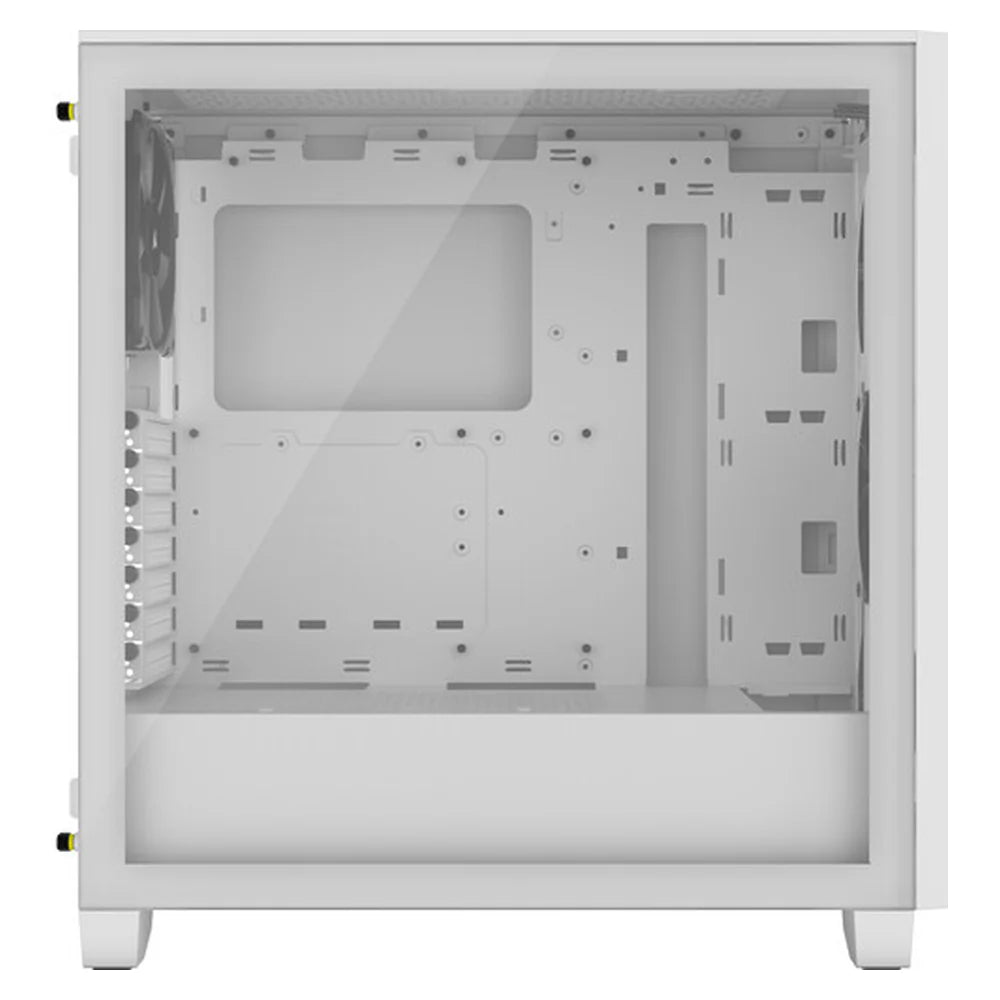 Corsair 3000D AIRFLOW Mid-Tower ATX Case, Tempered Glass Side Window, 2 x SP120 Fans, 360mm GPU Support, USB 3.2 Gen 1, White, 1 Year Warranty | CC-9011252-WW