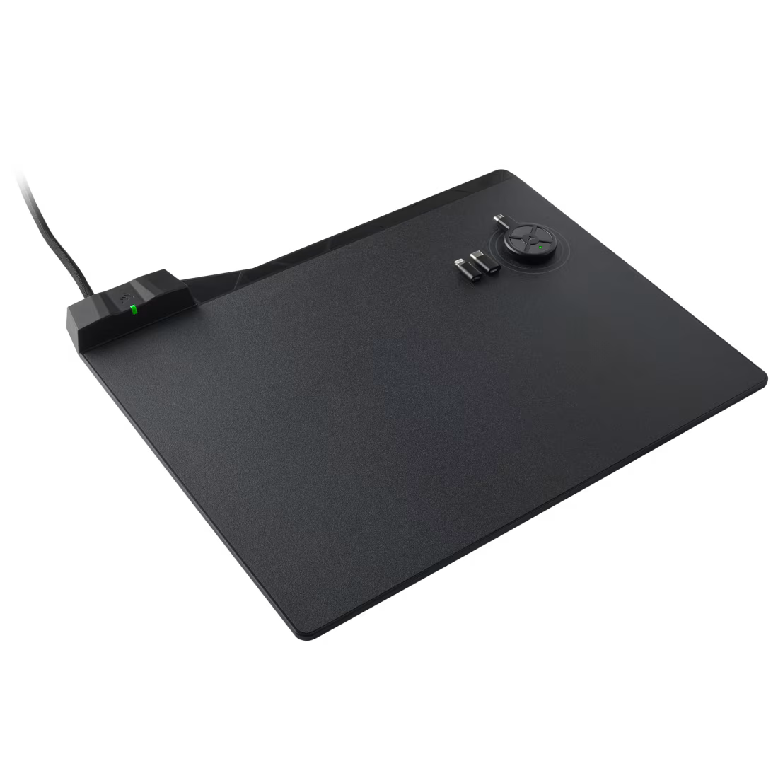 Qi Wireless Charging Mouse Mat with USB 2.0 Type-A Passthrough for PC & Mac | CH-9440022-EU
