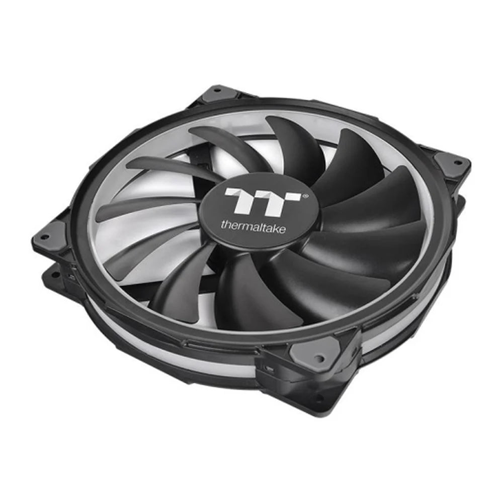 Thermaltake Riing Plus 20 RGB TT Premium Edition 200mm Case Fan, Hydraulic Bearing, 500-1000 RPM, ARGB Lighting, Black, 1 Year Warranty | CL-F070-PL20SW-A