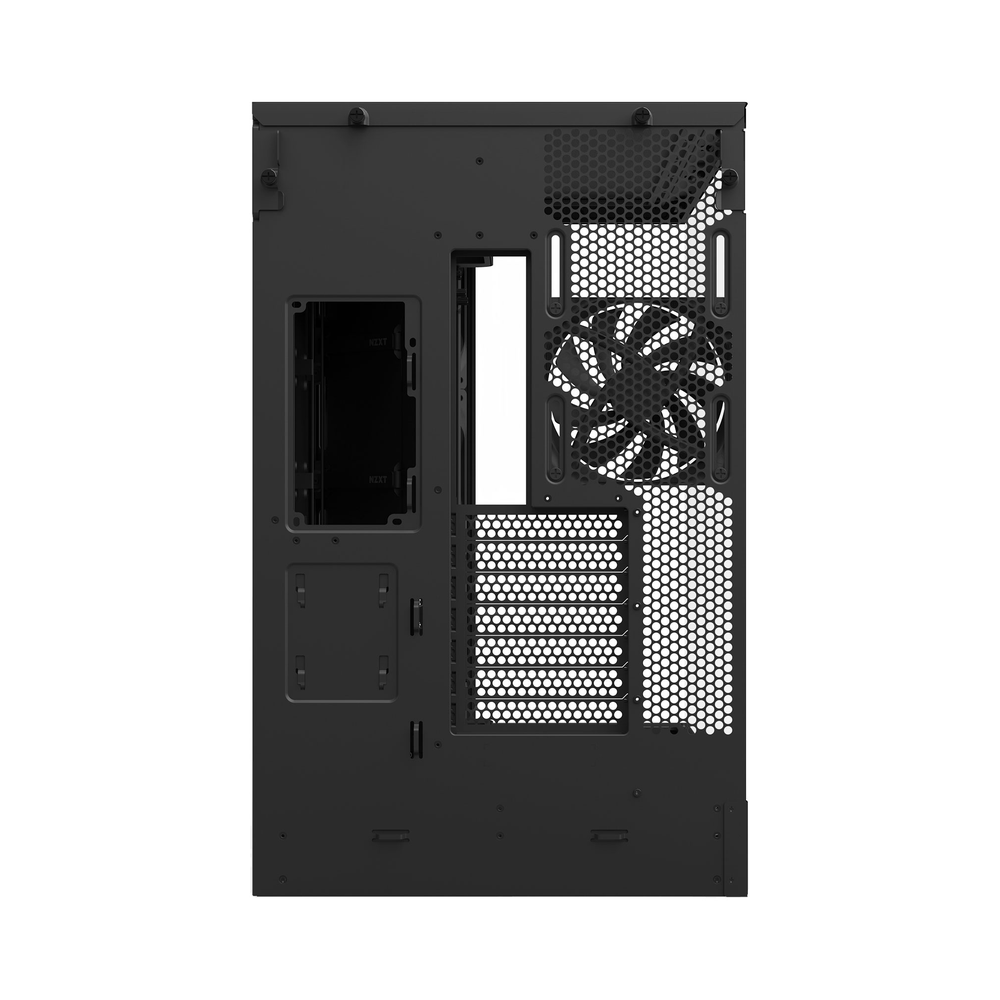 NZXT H9 Flow Large Dual-Chamber Mid-Tower ATX Airflow Case, Dark Tinted Tempered Glass Side Window, 3 x F140Q (CV) Fans, 1 x F120Q (CV) Fan, Full-Size GPU Support, USB 3.2 Gen2x2, White, 1 Year Warranty | CM-H92FB-01