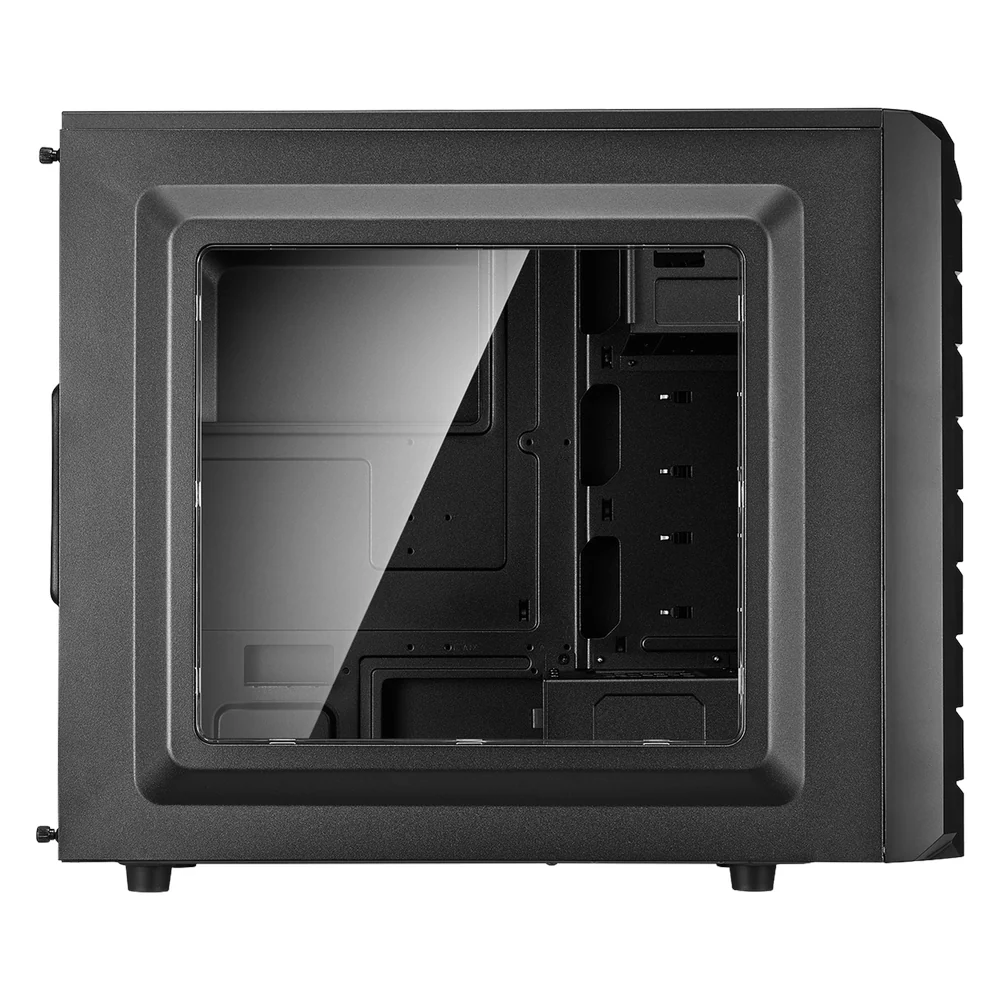 Cooler Master CMP500 Elite V3 Mid Tower PC Casing, Side Window, 1 x Pre-installed 120mm Rear Fan, USB 3.0 & USB 2.0, Black, 1 Year Warranty | CMP-500-1NWRA60