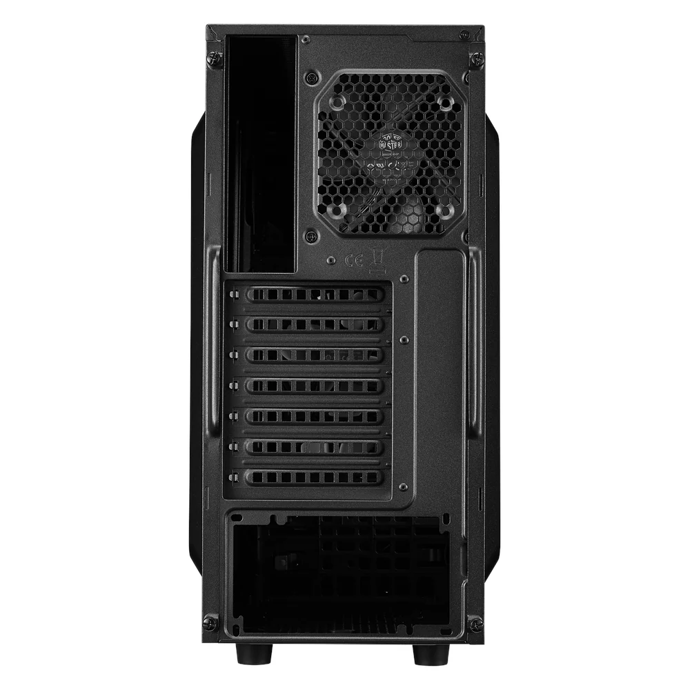 Cooler Master CMP500 Elite V3 Mid Tower PC Casing, Side Window, 1 x Pre-installed 120mm Rear Fan, USB 3.0 & USB 2.0, Black, 1 Year Warranty | CMP-500-1NWRA60