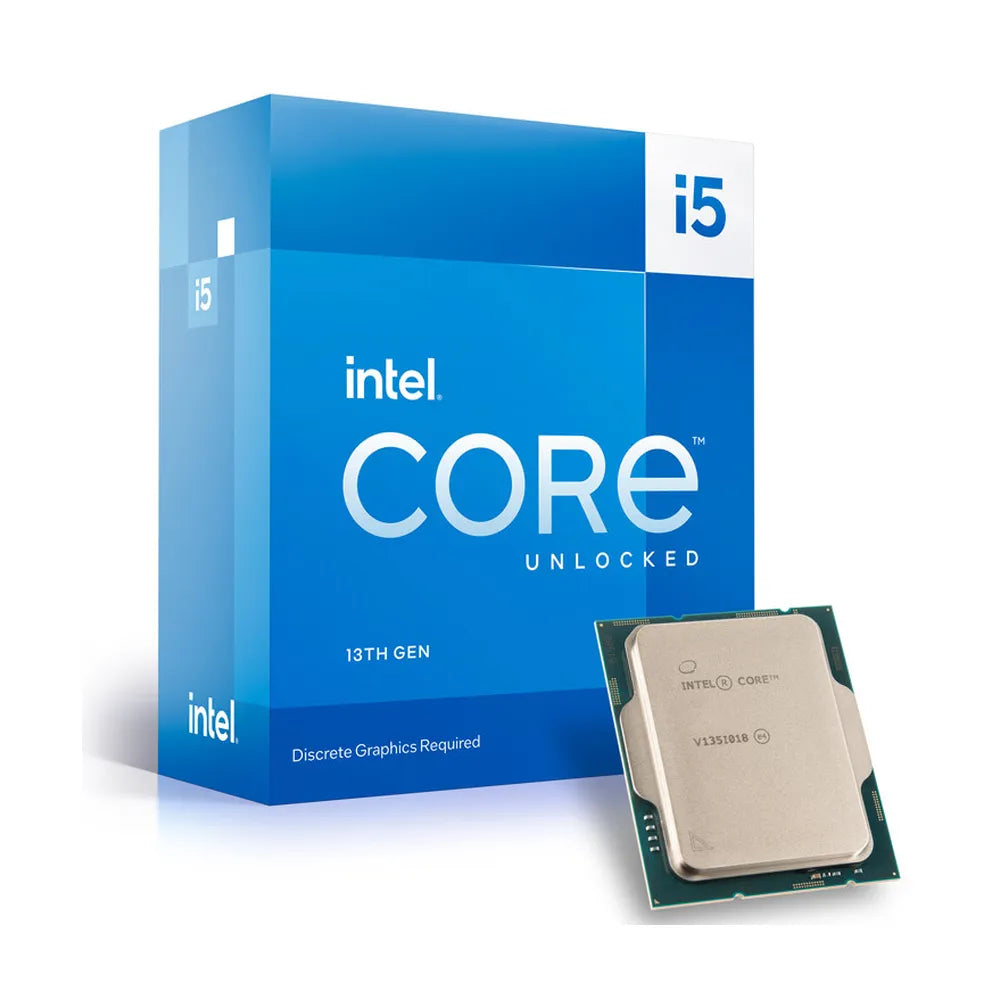 Intel Core i5-13600KF Processor, 14-Core (6P+8E), Base Core Frequency 3.50 GHz, Turbo Frequency 5.10 GHz, 24MB L1 Cache, DDR5, DDR4, LGA1700 Socket, Tray, 1 Year Warranty | CORE-I5-13600KF