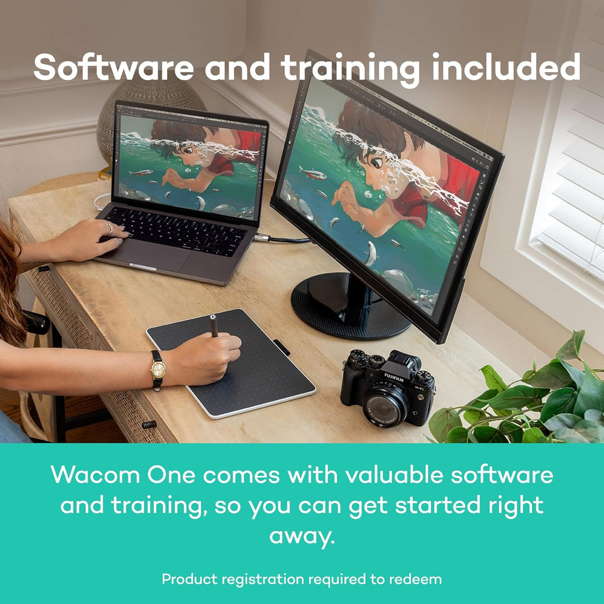 Wacom One Pen Tablet Medium Size, 1 Year Warranty | CTC6110WLW1B