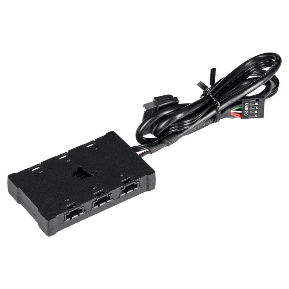 مروحة صندوق Corsair iCUE QL140 RGB، عبوة من قطعتين، محمل هيدروليكي، حجم المروحة 140 مم، سرعة المروحة 1250 دورة في الدقيقة، أسود، ضمان لمدة سنة واحدة | CO-9050100-WW