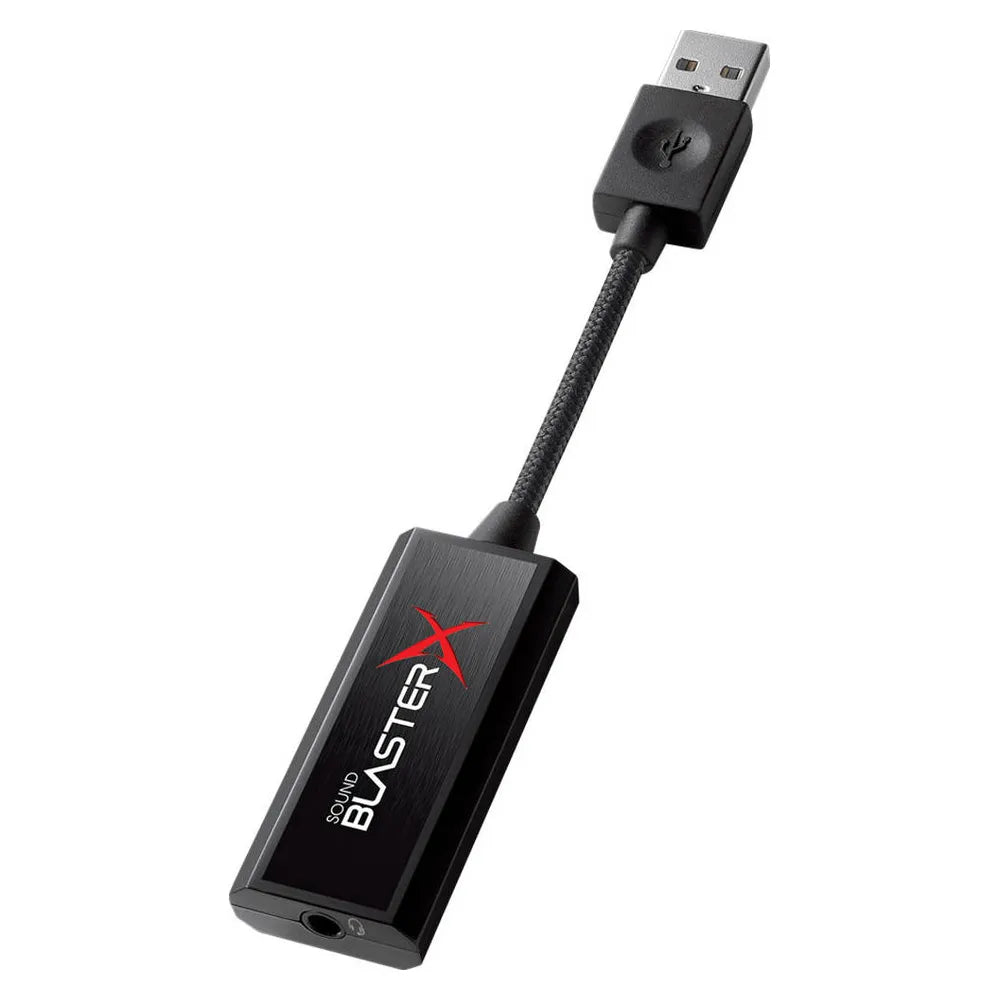 Creative Sound BlasterX G1 7.1 Portable Sound Card, Headphone Amplifier, BlasterX Acoustic Engine Pro, USB-A, 1 Year Warranty | CL-SB-G1