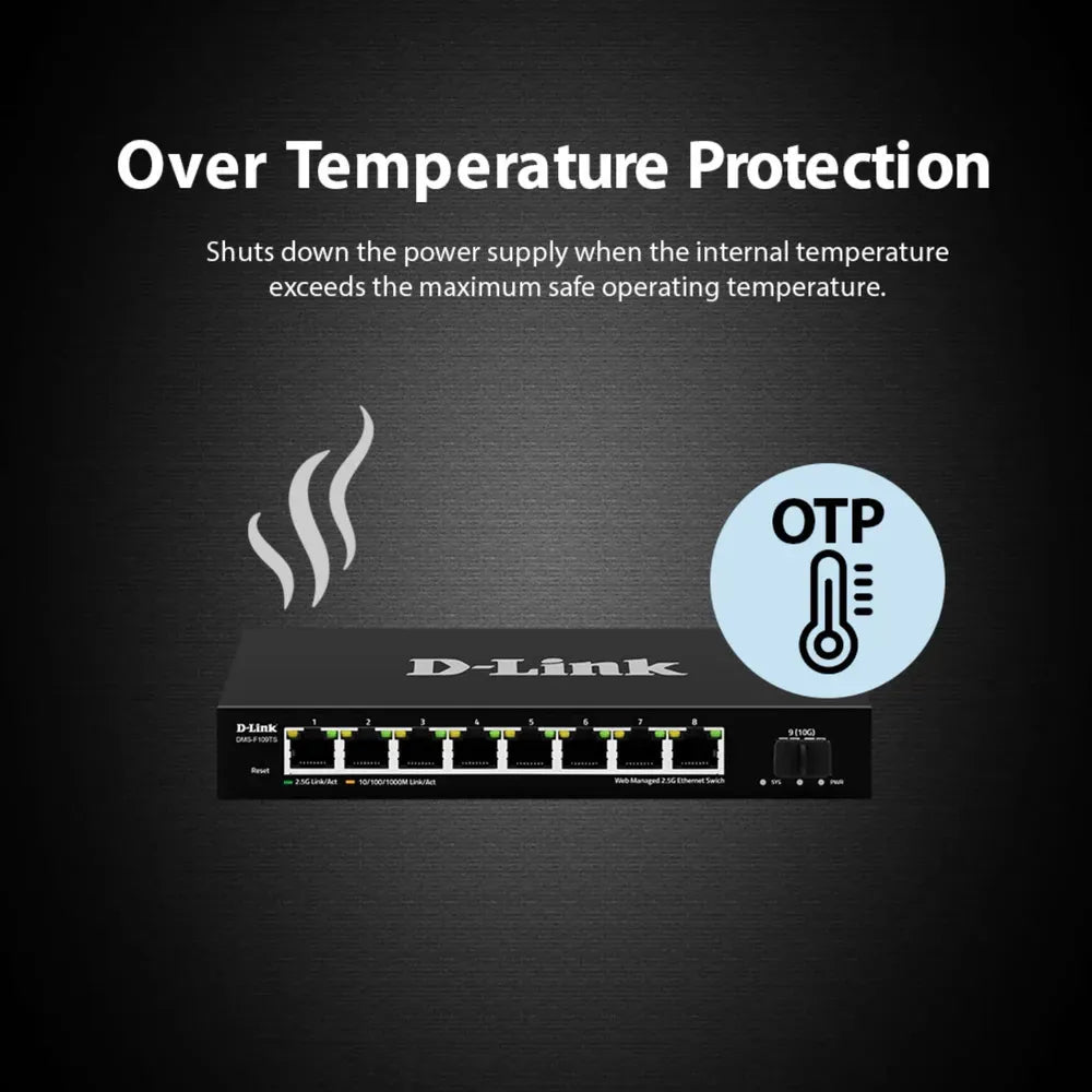 D-Link-Unmanaged-PoE-Switch-DMS-F109TP