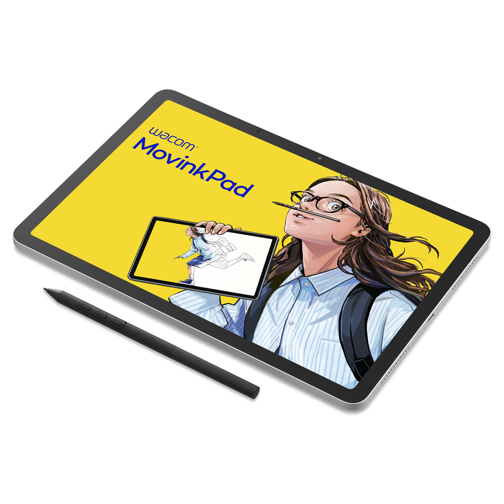 Wacom MovinkPad 11.5" Pen Tablet, 2200 x 1440 pixels Resolution, MediaTek Helio G99 Processor, 8GB RAM, 128GB Storage, USB Type-C and Wireless Connectivity, Bluetooth, 8192 Pen Pressure Levels, Android 14, 1 Year Warranty | DTHA116CL0Z