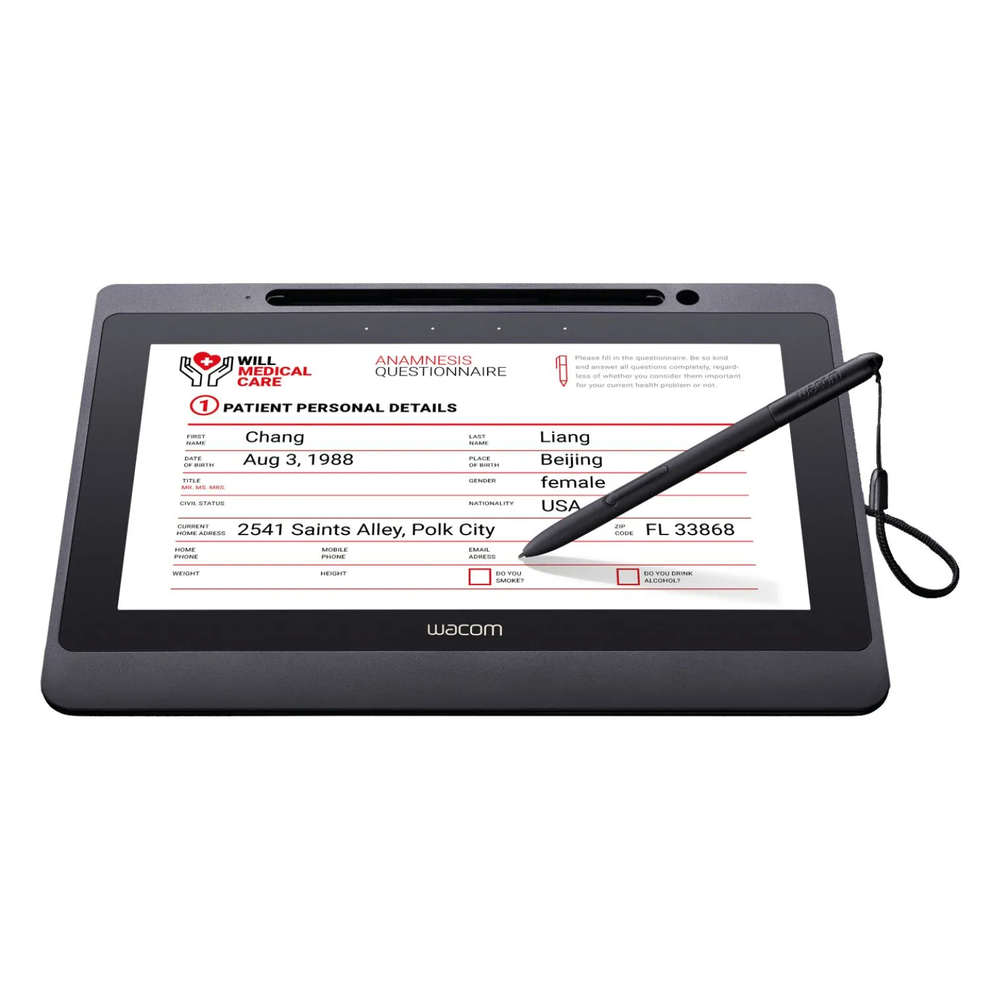 Wacom DTU-1141B Interactive Pen Display, FHD (1920 x 1080 pixels) Resolution, Tempered, Anti-Glare Etched Glass, USB 2.0, 1024 Pen Pressure Levels, 1 Year Warranty | DTU1141B-CH2
