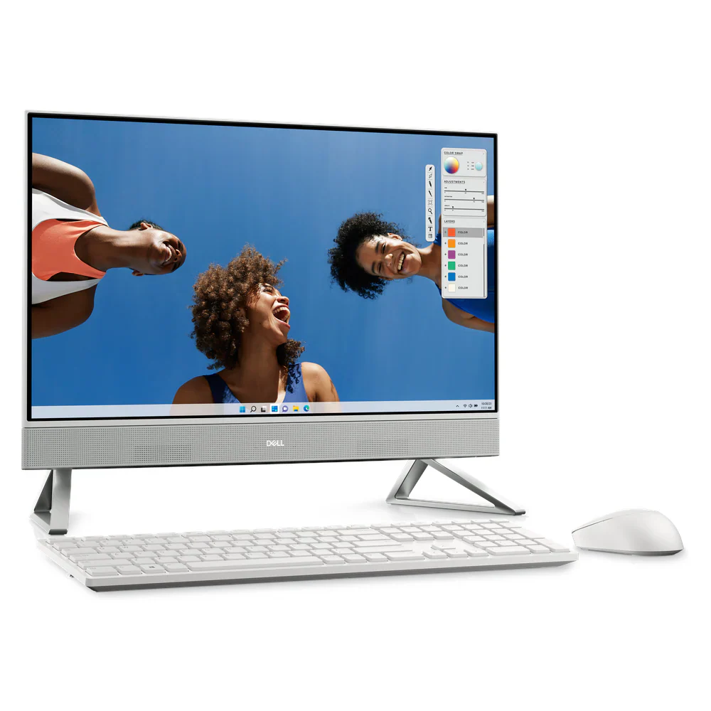 Dell Inspiron 5430 All-in-One Desktop PC, Intel Core 5 120U Processor, 8GB RAM, 512GB SSD, 23.8” FHD Display, Windows 11 Home, Keyboard, Mouse Included, 1 Year Warranty | D-AIO-5430-W-C5