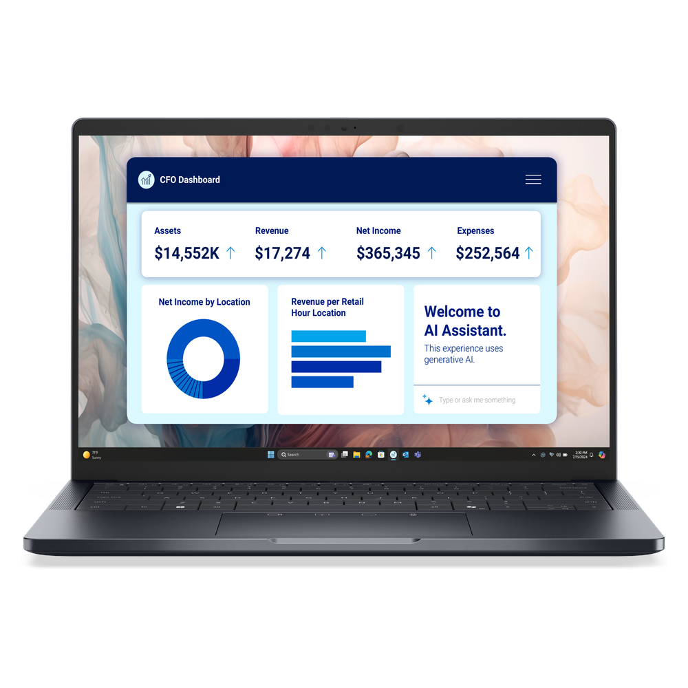 Dell Pro 14 Premium Laptop, Intel Core Ultra 7 266V Processor, 16GB RAM, 512GB SSD, 14" FHD Display, Windows 11 Pro, English & Arabic Keyboard, 3 Year Warranty | Dell-PRO14P-16-512-W11P