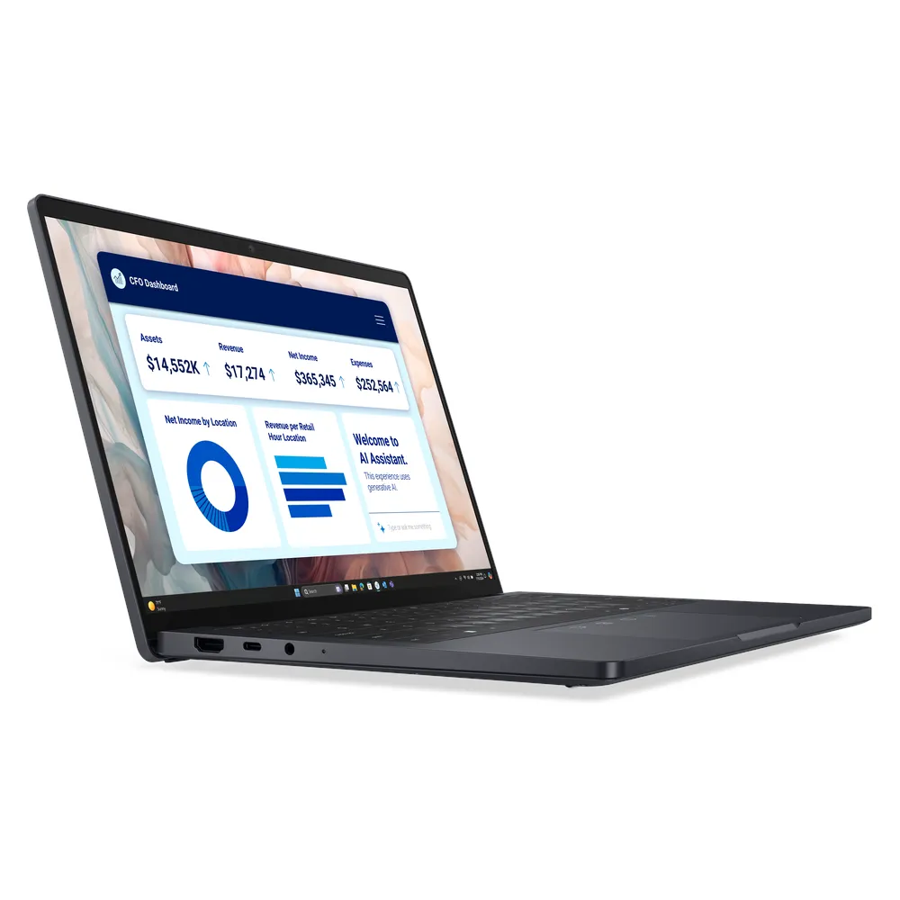 Dell Pro 13 PA13250 Premium Laptop, Intel Core Ultra 7 268V Processor, 32GB RAM, 512GB SSD, 13.3" FHD+ Display, Windows 11 Pro, English & Arabic Keyboard, 3 Year Warranty | D-PRO-P-PA13250