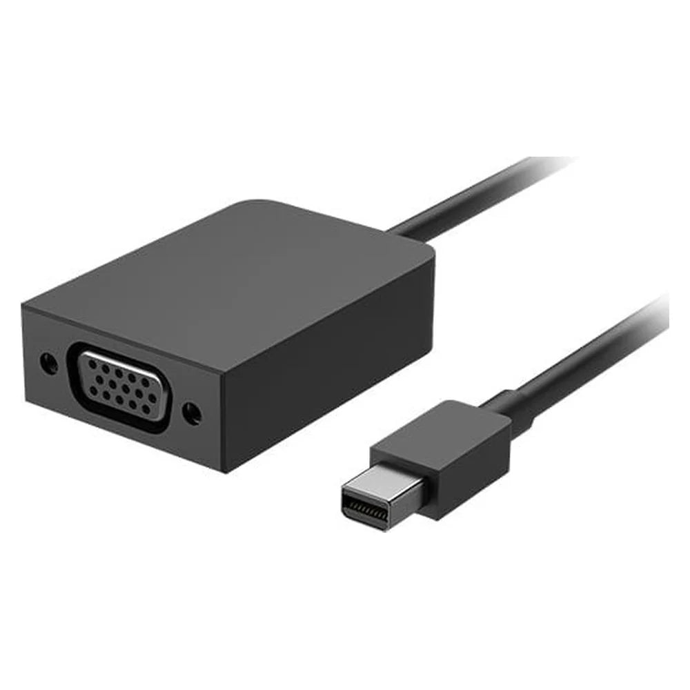 Microsoft Surface Mini DisplayPort to VGA Adapter, Supported Resolution Up to 1920 x 1200 (WUXGA), Black, 1 Year Warranty | EJP-00008