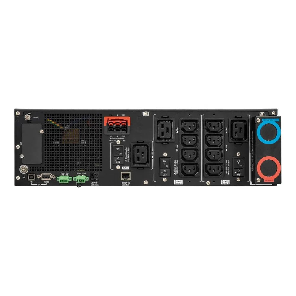 Eaton 9SX 5000i RT3U G2 UPS, 5000 VA, 5000 W, Rack/tower 3U Form Factor, Sine Wave Output Waveform, Multilingual Graphical LCD Display, Sealed, Lead-Acid Battery, 1 Year Warranty | 9SX5KIRT3UG2