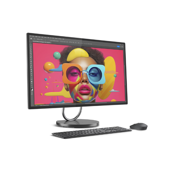 Lenovo Yoga AIO 32ILL10 Intel Core Ultra 7 258V Processor, 32 GB RAM, 1TB SSD, 6 GB NVIDIA RTX 4050, 31.5" UHD Display, Windows 11 Pro, English & Arabic Keyboard, Storm Grey, 1 Year Warranty | F0HX0004AX