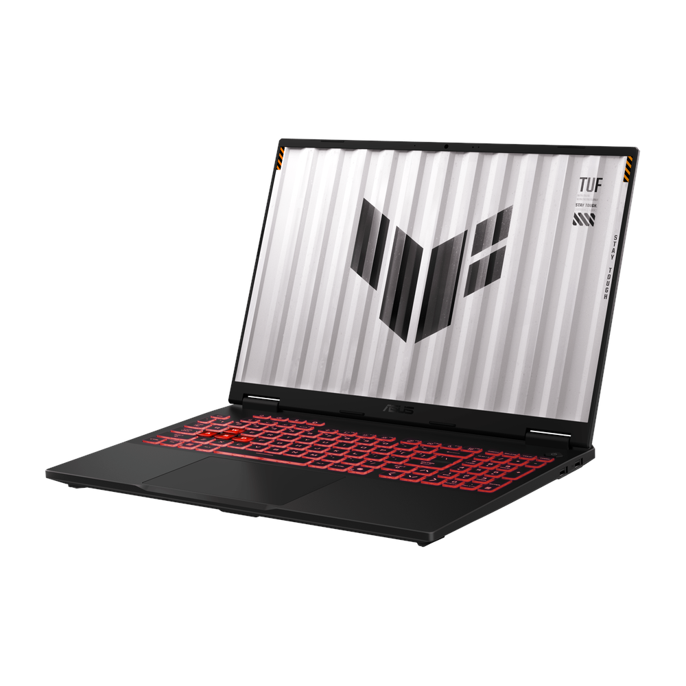 Asus TUF A16 Gaming Laptop, 8GB NVIDIA GeForce RTX 5060 Graphics, AMD Ryzen 9 8940HX Processor, 16 GB RAM, 1TB SSD, 16" FHD+ 165Hz Display, Windows 11 Home, English & Arabic Keyboard, Jaeger Gray, 1 Year Warranty | FA608PM-9161W