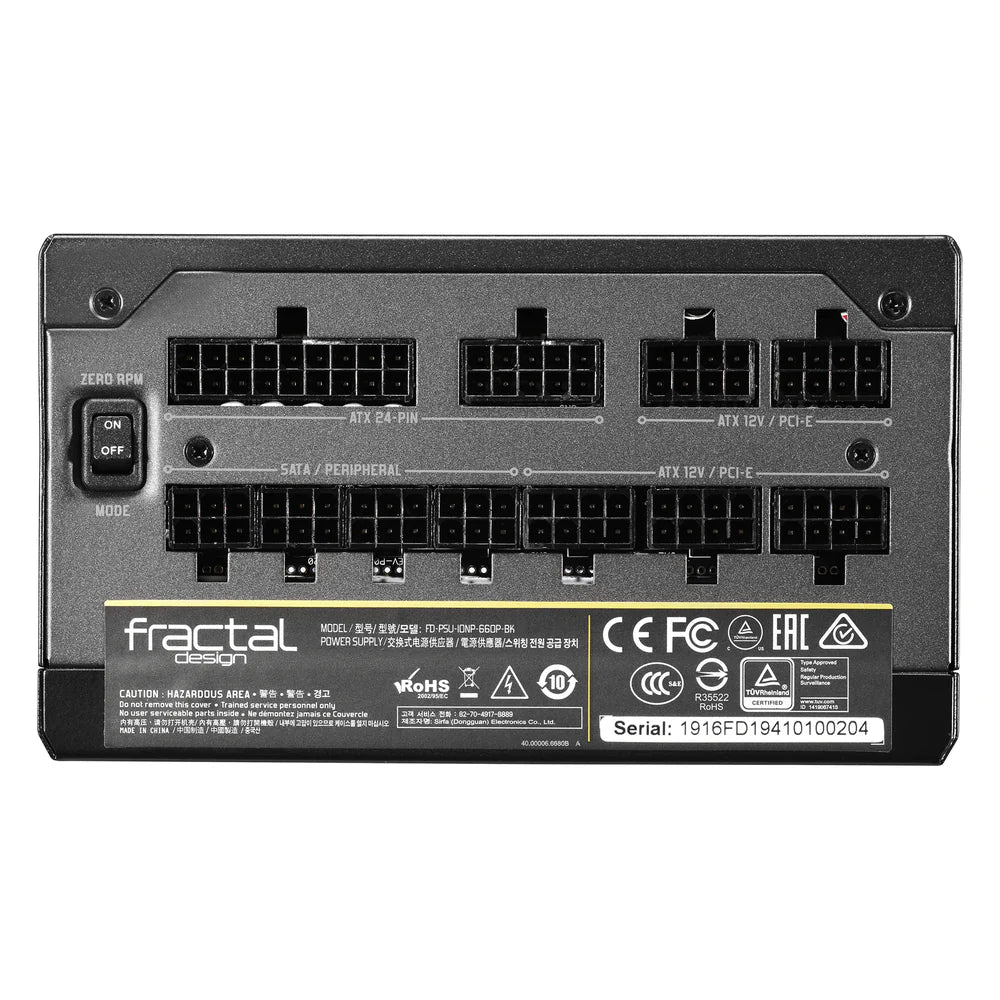 POWER SUPPLY 660W FRACTAL DESIGN PLATINUM-ION PLUS 760P | FD-PSU-IONP-660P-BK-U