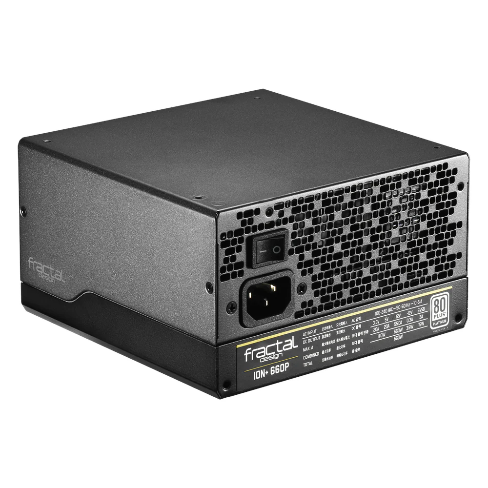 POWER SUPPLY 660W FRACTAL DESIGN PLATINUM-ION PLUS 760P | FD-PSU-IONP-660P-BK-U