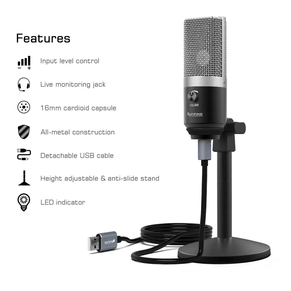 Fifine-K670-PC-USB-Studio-Condenser-Microphone-K670
