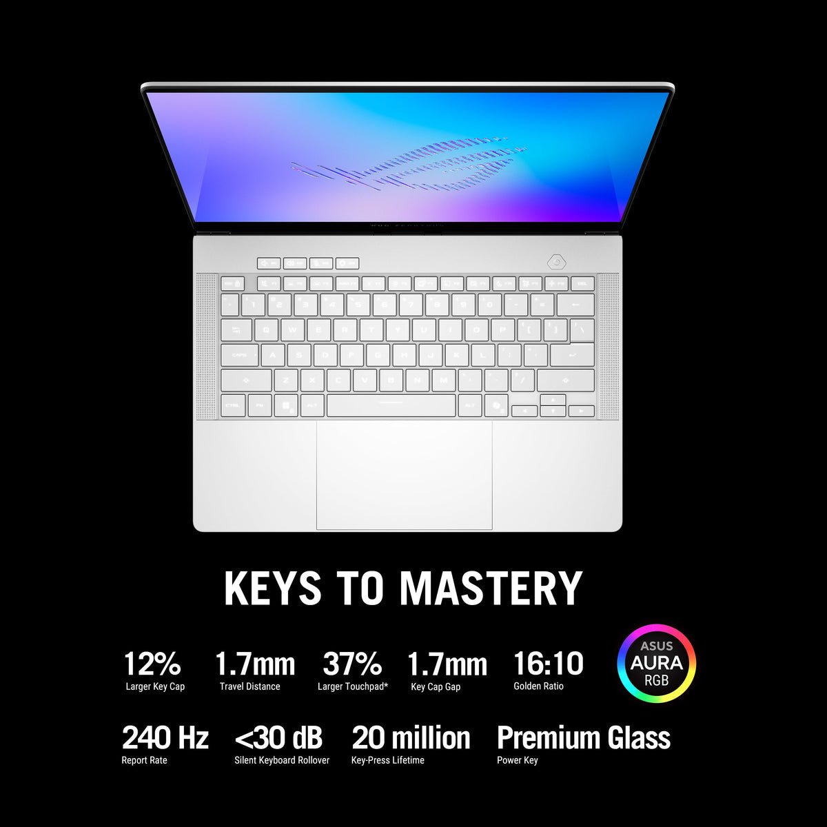 Asus ROG Zephyrus G14 Gaming Laptop, 8GB NVIDIA GeForce RTX 5060 Graphics, AMD Ryzen AI 9 465 Processor, 32GB RAM, 1TB SSD, 14" 3K OLED 120Hz Display, Windows 11 Home, Backlit RGB English & Arabic Keyboard, 1 Year Warranty | GA403GM-SY006W