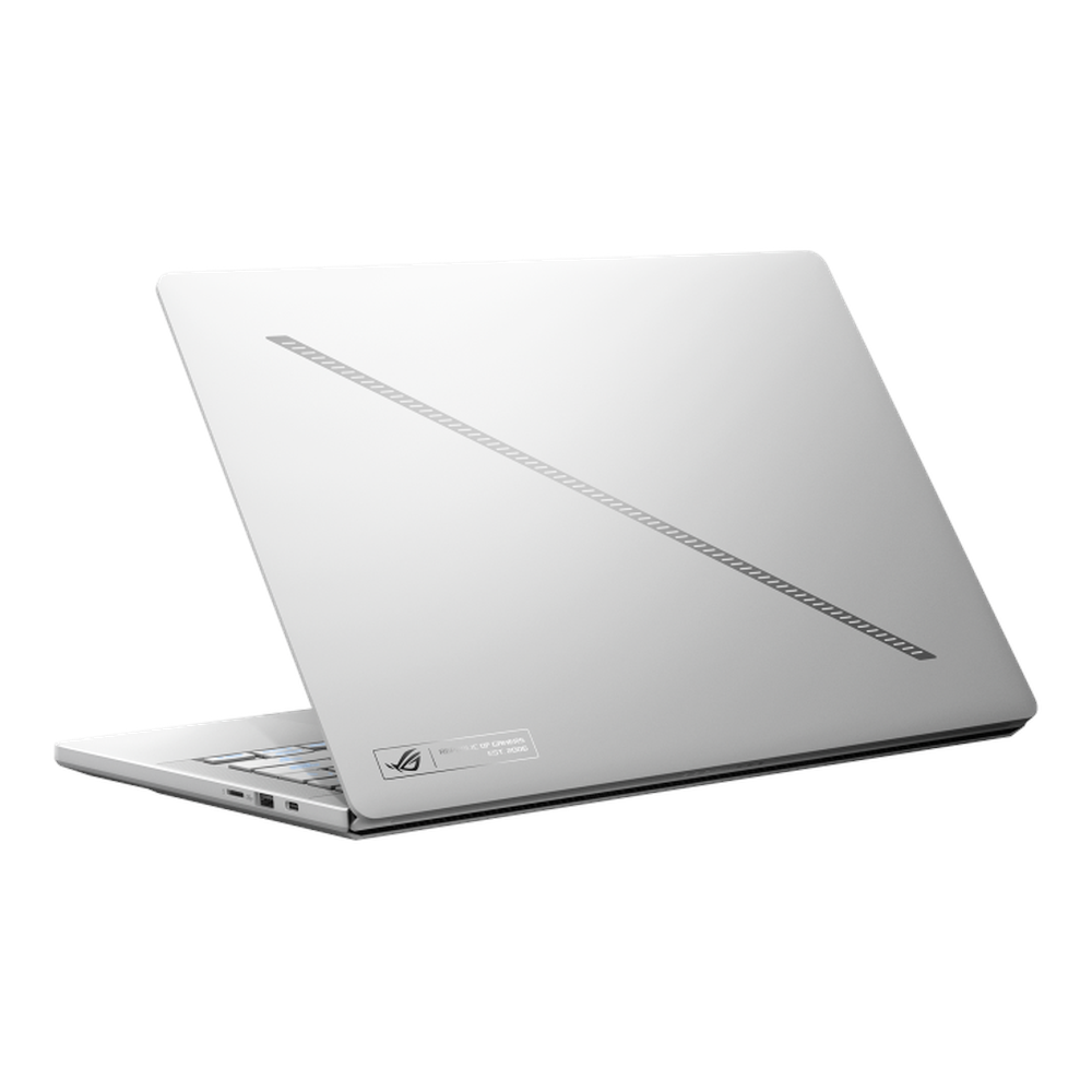 Asus ROG Zephyrus G14 AMD Ryzen 9 270 Processor, 16 GB RAM, 1TB SSD, 8 GB NVIDIA RTX 5050, 14" 3K (2880 x 1800) OLED Display, Windows 11 Home, English & Arabic Keyboard, Platinum White, 1 Year Warranty | GA403UH-OLED9161W