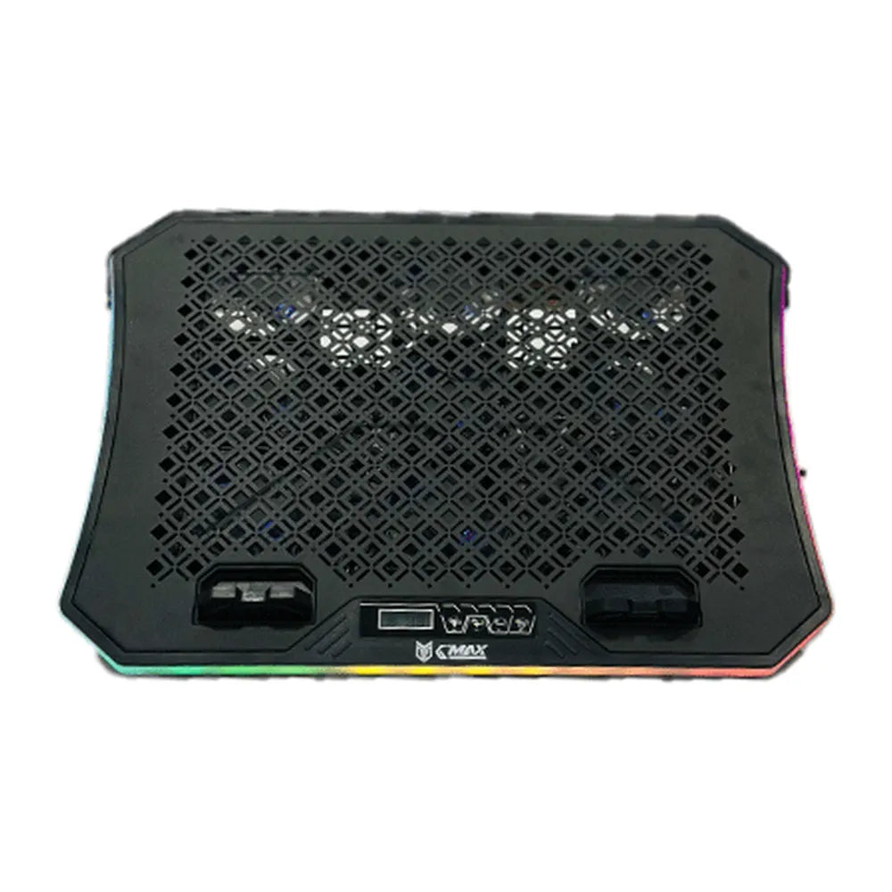 G-MAX Notebook Cooler Gaming With 9 R GB Fan GMX-A19 BLACK