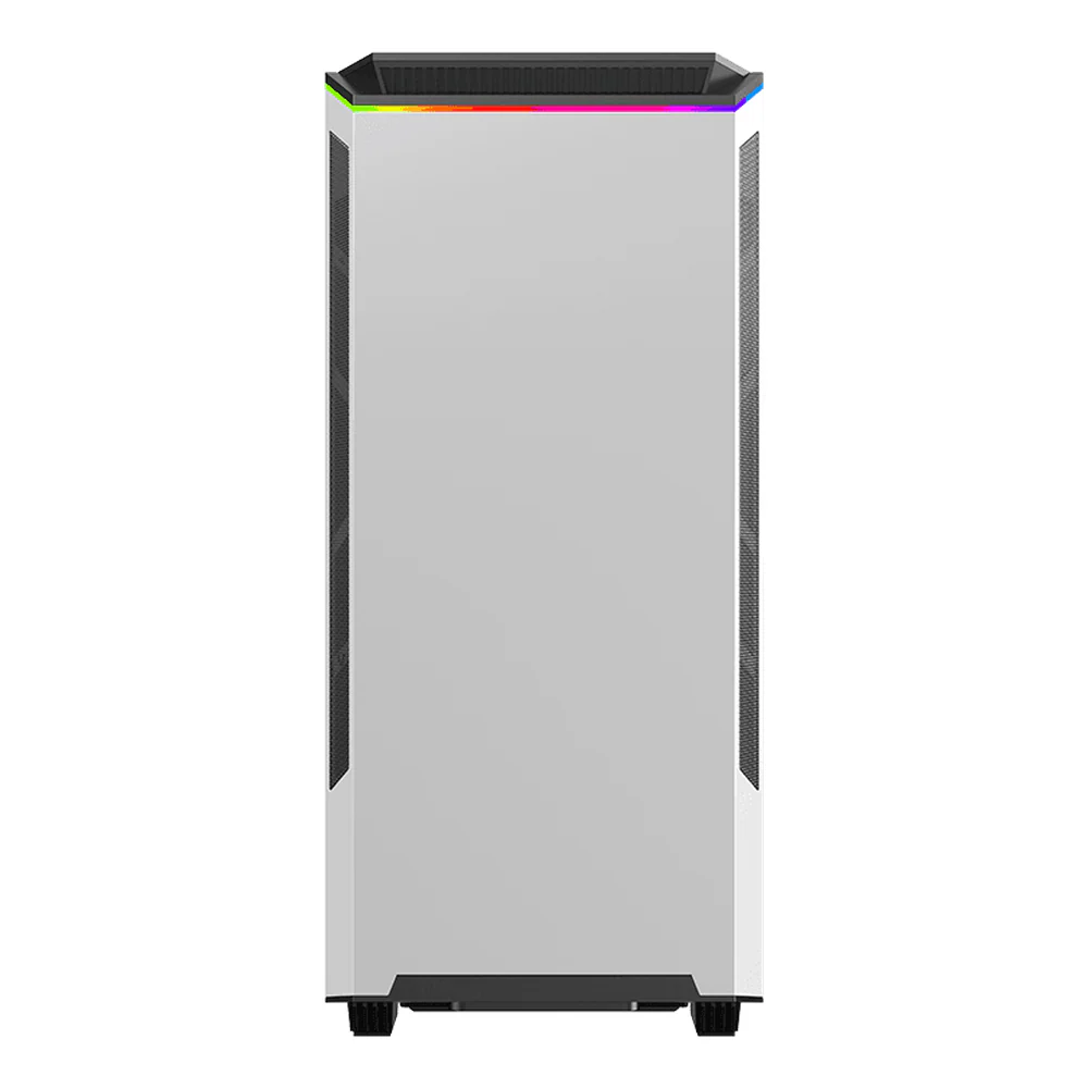 Gamemax Paladin T801 AR GB ATX PC Case, Tempered Glass Side Panel, 1 x AR GB 12cm Rainbow Fan, 360mm GPU Support, USB 3.1 Gen 1, White, 1 Year Warranty | GM-T801-PAL-WH