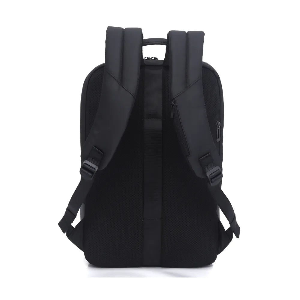 Genuine Rock Laptop Backpack, Fits up to 16” Laptops, High-Quality Polyester, Water-Resistant Fabric, Carry Strap, Black, 1 Year Warranty | GN-B230817BK