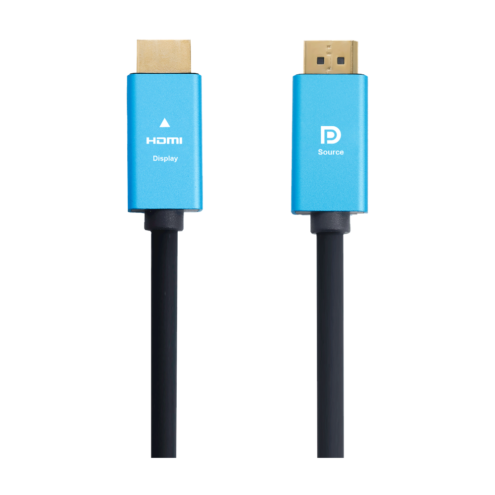 كابل DP إلى HDMI أصلي، إصدار 1.1، يدعم 1080p، طول الكابل 3 متر، ضمان لمدة سنة | GN-DPHD3M