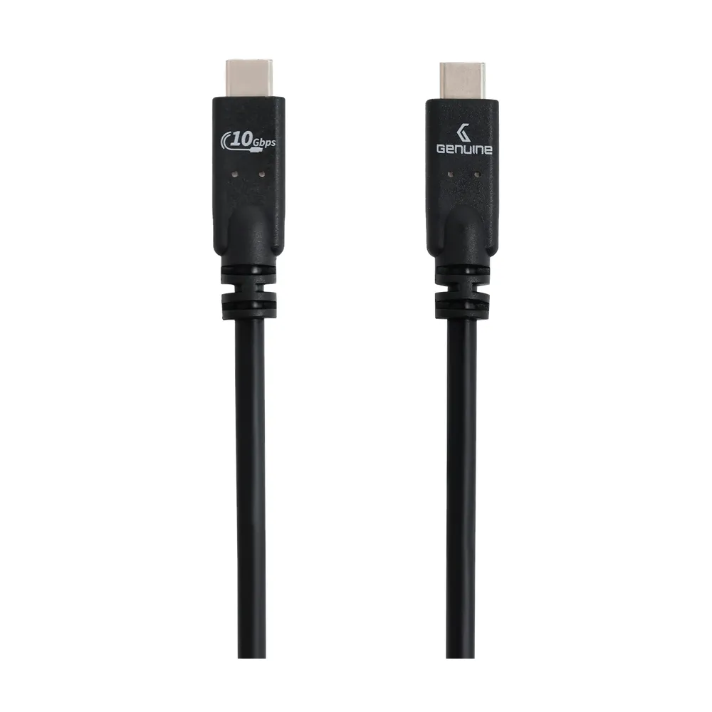 كابل USB 3.2 Gen2 أصلي، طول الكابل 3 متر، 100 واط، سرعة نقل بيانات 10 جيجابت في الثانية، لون أسود، ضمان لمدة سنة واحدة | GN-USBC3M-BK
