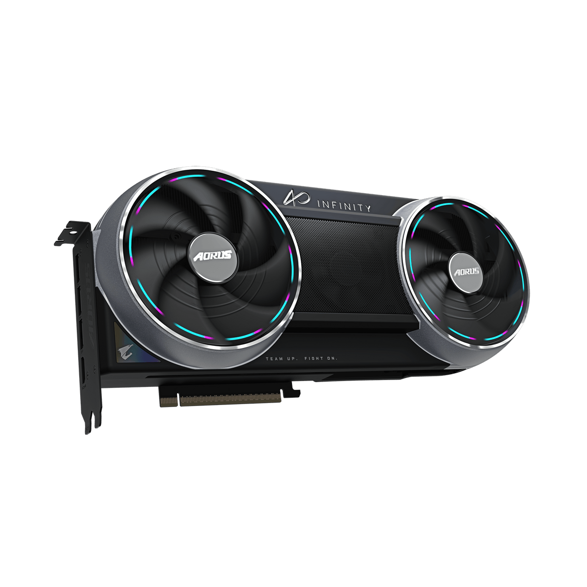 Gigabyte AORUS GeForce RTX 5090 INFINITY Graphics Card, GDDR7 32GB 512-bit Memory, HDMI 2.1b & DP 2.1b Outputs, PCI Express 5.0, Windforce HyperBoost Cooling System, 3352 AI TOPS, RGB Halo, Black, 1 Year Warranty | GV-N5090AORUS-IF-32GD