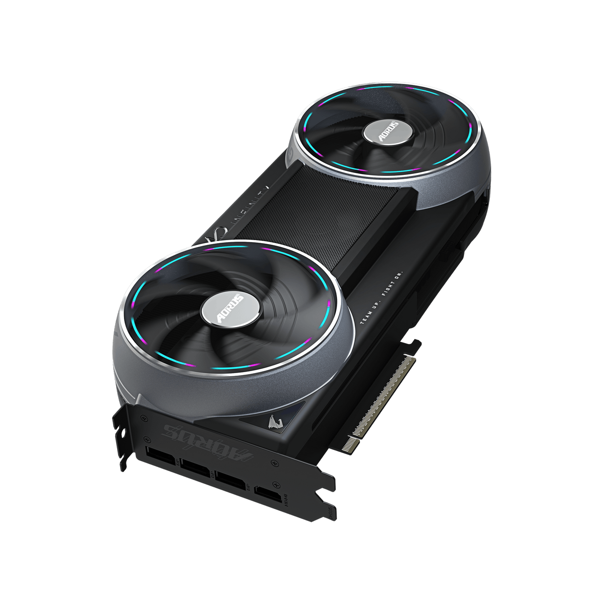 Gigabyte AORUS GeForce RTX 5090 INFINITY Graphics Card, GDDR7 32GB 512-bit Memory, HDMI 2.1b & DP 2.1b Outputs, PCI Express 5.0, Windforce HyperBoost Cooling System, 3352 AI TOPS, RGB Halo, Black, 1 Year Warranty | GV-N5090AORUS-IF-32GD