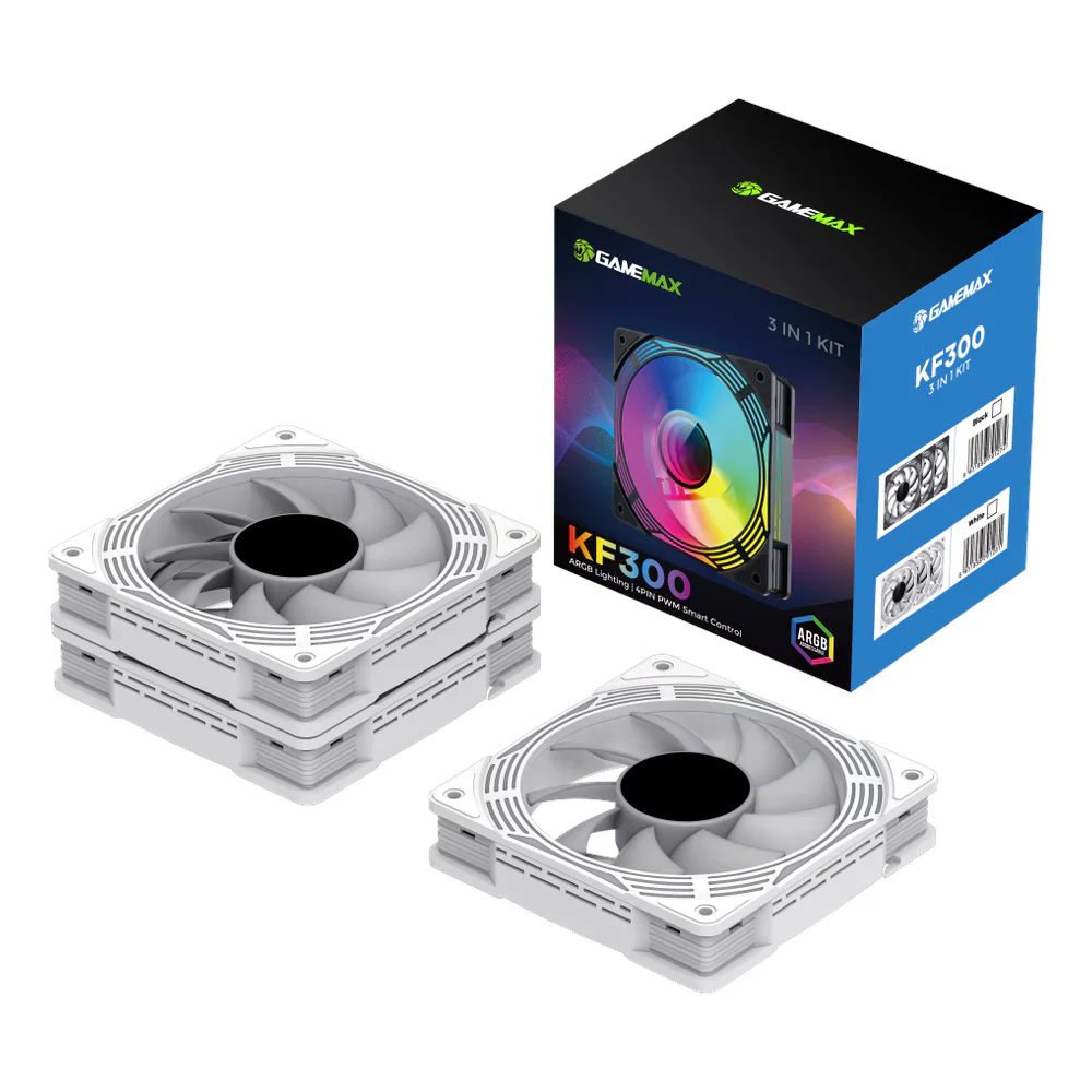 GameMax-KF300-WH-ARGB-Case-Fans-KF300-WH