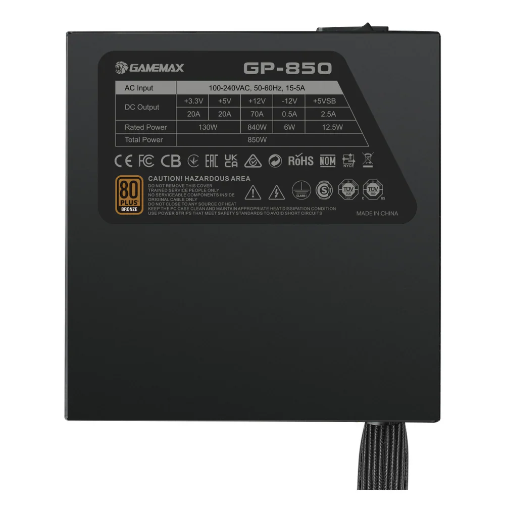 GameMax-Power-Supply-GP850-Bronz