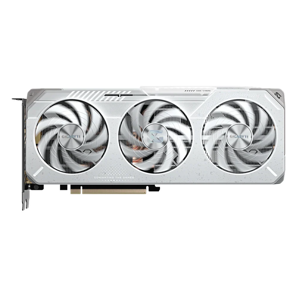 Gigabyte AMD Radeon RX 9060 XT GAMING OC ICE Graphics Card, GDDR6 16GB 128-bit Memory, DisplayPort 2.1a & HDMI 2.1b, PCI Express 5.0, Up to 3320 MHz Boost Clock, 20 Gbps Memory Clock, WINDFORCE Cooling System, White, 1 Year Warranty | GV-906XGAMING-OC-ICE