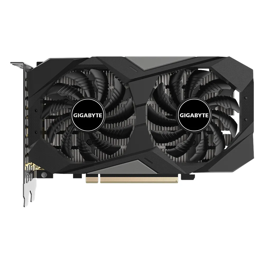 Gigabyte WINDFORCE OC V2 GeForce RTX 3050 Graphics Card, GDDR6 6GB 96-bit Memory, HDMI 2.1a & DP 1.4a Outputs, PCI Express 4.0, 1477 MHz Core Clock, 14000 Mhz Memory Clock, Dual Fan Windforce Cooling System, 1 Year Warranty | GV-N3050WF2OC-V2-6GD