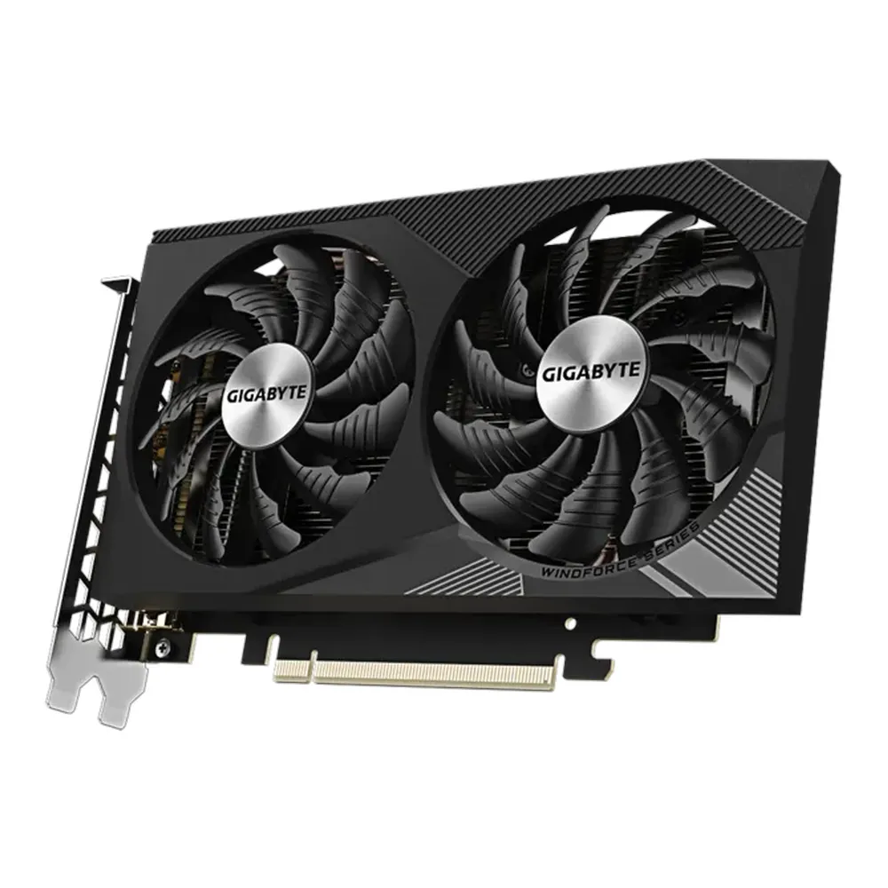Gigabyte GeForce RTX 3050 WINDFORCE OC V2 Graphics Card, GDDR6 6GB 96-bit Memory, HDMI 2.1 & DP 1.4 Outputs, PCI Express 4.0, 1792 MHz Core Clock, 14000 MHz Memory Clock, Dual Fan Windforce Cooling System, 1 Year Warranty | GV-N3050WF2OCV2-8GD