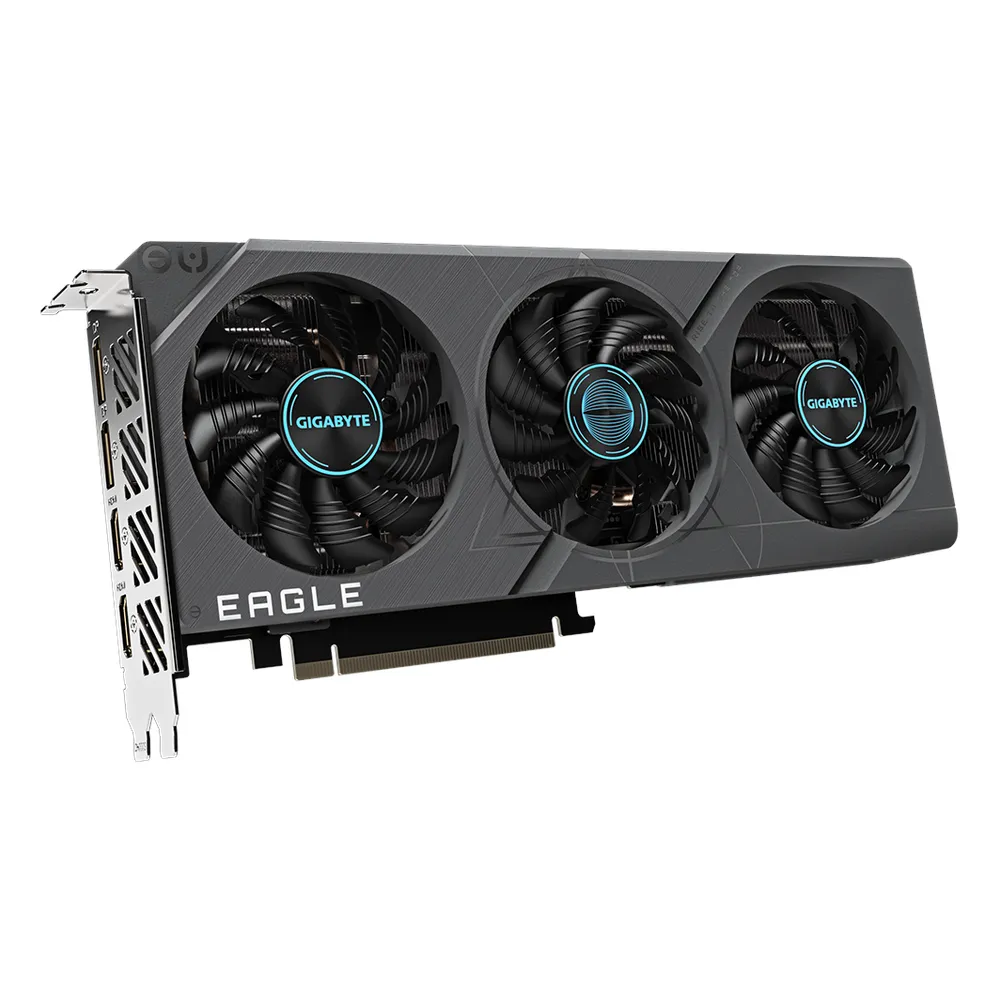 Gigabyte EAGLE OC GeForce RTX 4060 Ti Graphics Card, GDDR6 8GB 128-bit Memory, HDMI 2.1a & DP 1.4a Outputs, PCI Express 4.0, 2550 MHz Core Clock, 18 Gbps Memory Clock, Triple Fan Windforce Cooling System, 1 Year Warranty | GV-N406TEAGLE-OC-8GD