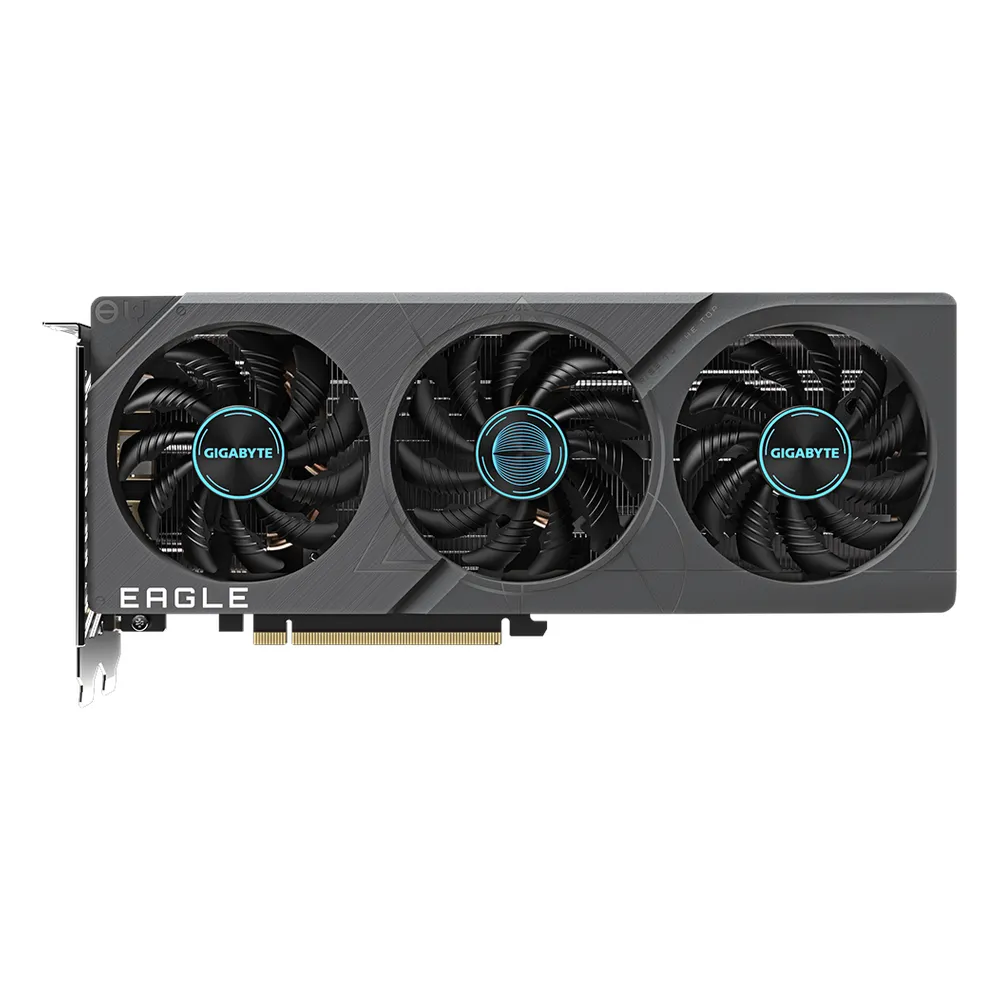 Gigabyte EAGLE OC GeForce RTX 4060 Ti Graphics Card, GDDR6 8GB 128-bit Memory, HDMI 2.1a & DP 1.4a Outputs, PCI Express 4.0, 2550 MHz Core Clock, 18 Gbps Memory Clock, Triple Fan Windforce Cooling System, 1 Year Warranty | GV-N406TEAGLE-OC-8GD