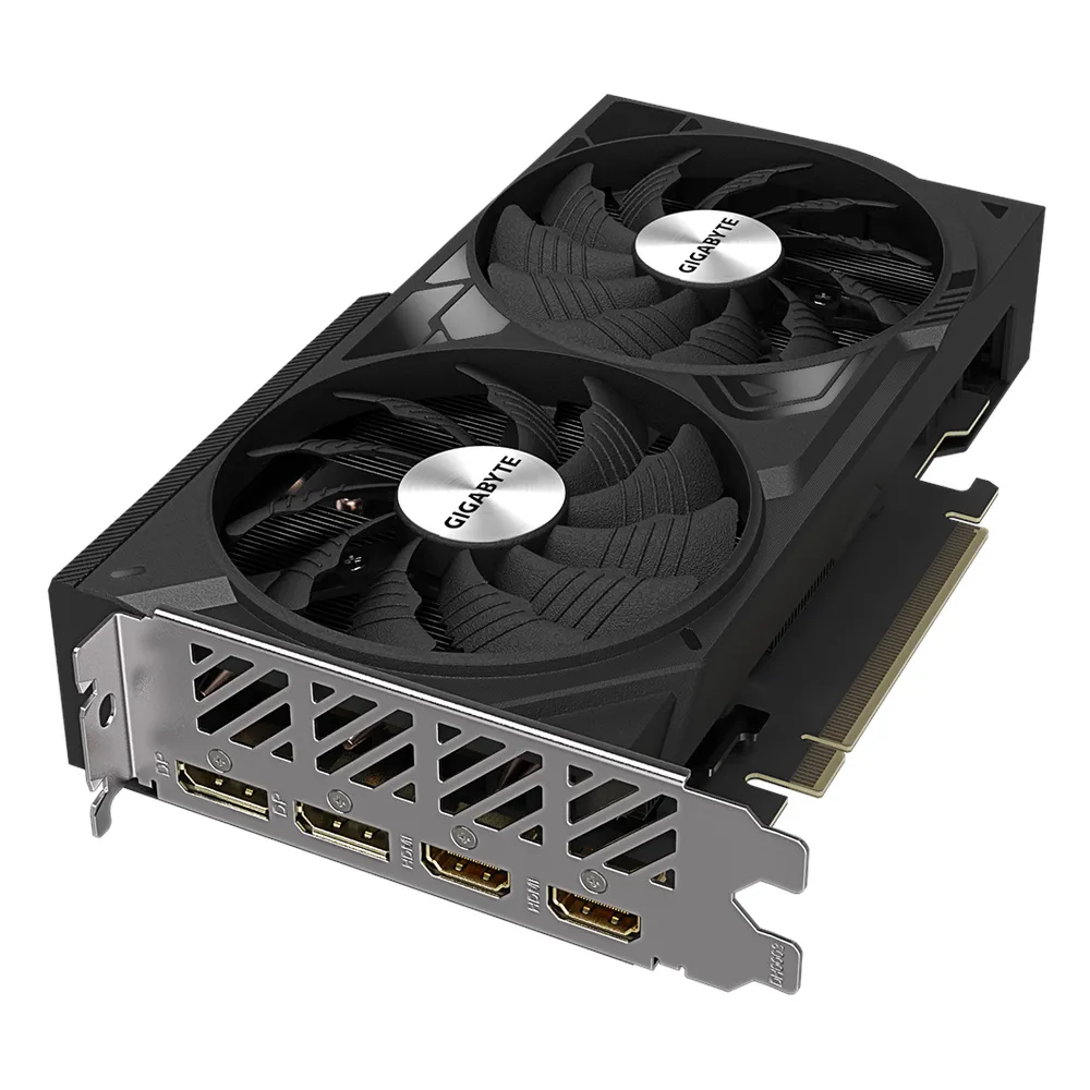 Gigabyte WINDFORCE OC GeForce RTX 4060 Ti Graphics Card, GDDR6 8GB 128-bit Memory, HDMI 2.1a & DP 1.4a Outputs, PCI Express 4.0, 2550 MHz Core Clock, 18 Gbps Memory Clock, Dual Fan Windforce Cooling System, 1 Year Warranty | GV-N406TWF2-OC-8GD