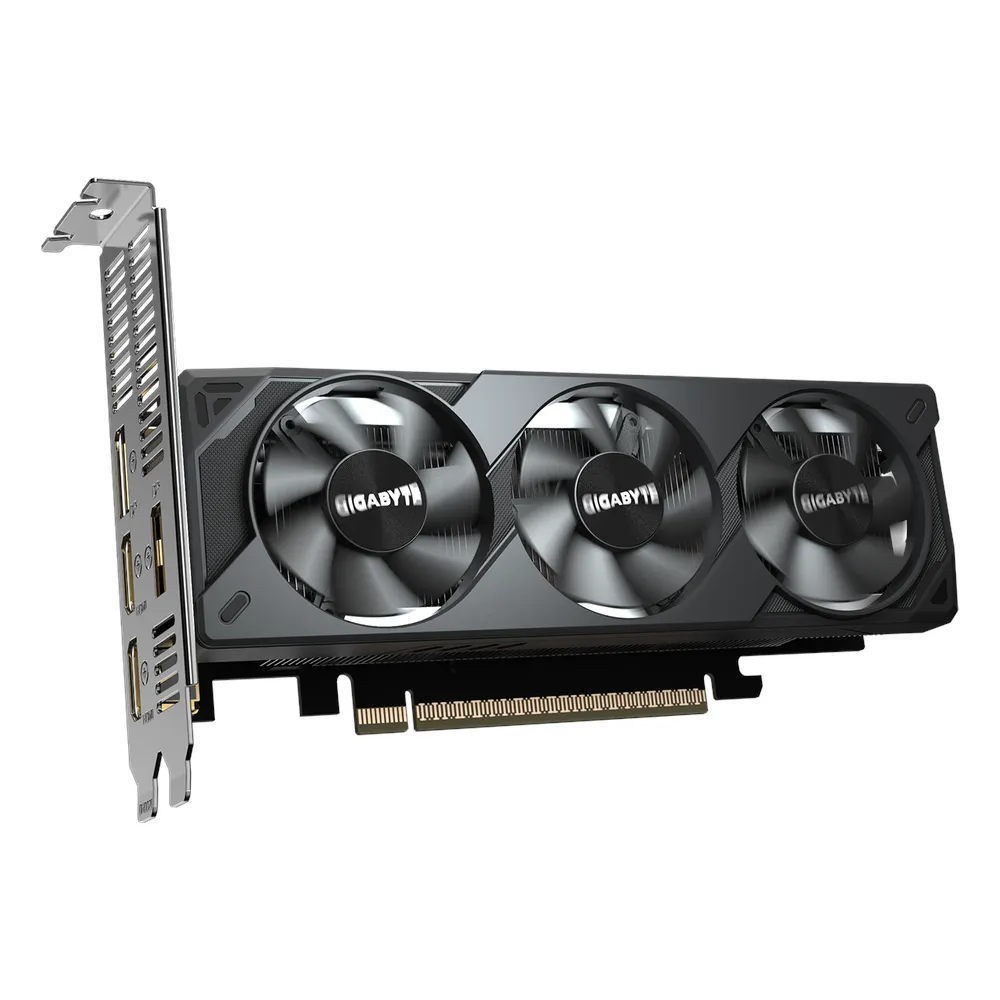 Gigabyte OC GeForce RTX 5050 Low Profile Graphics Card, GDDR6 8GB 128-bit Memory, HDMI 2.1b & DP 2.1b Outputs, PCI Express 5.0, 2587 MHz Core Clock, 20 Gbps Memory Clock, 1 Year Warranty | GV-N5050-OC-8GL