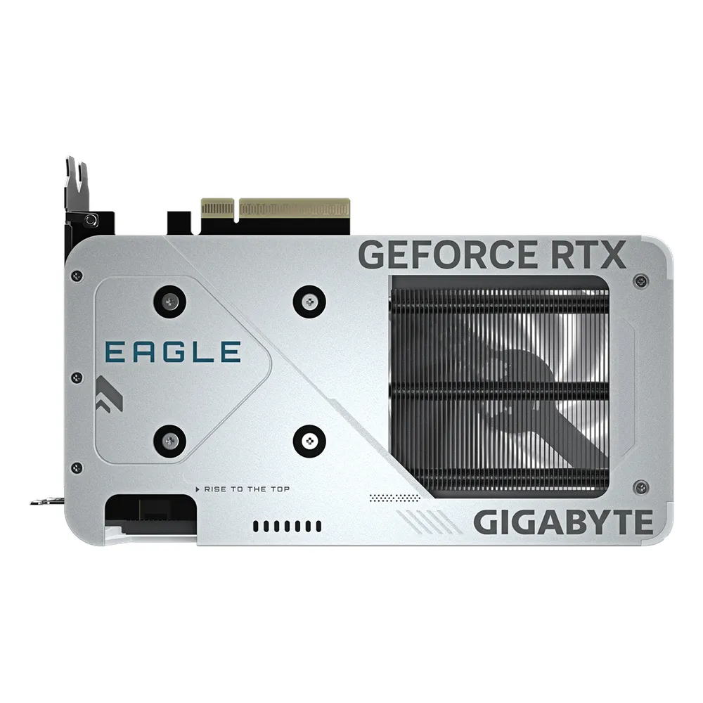 Gigabyte EAGLE OC ICE GeForce RTX 5060 Graphics Card, GDDR7 8GB 128-bit Memory, HDMI 2.1b & DP 2.1b Outputs, PCI Express 5.0, 2550 MHz Core Clock, 28 Gbps Memory Clock, Dual Windforce Hawk Fans, White, 1 Year Warranty | GV-N5060EAGLE-OC-ICE