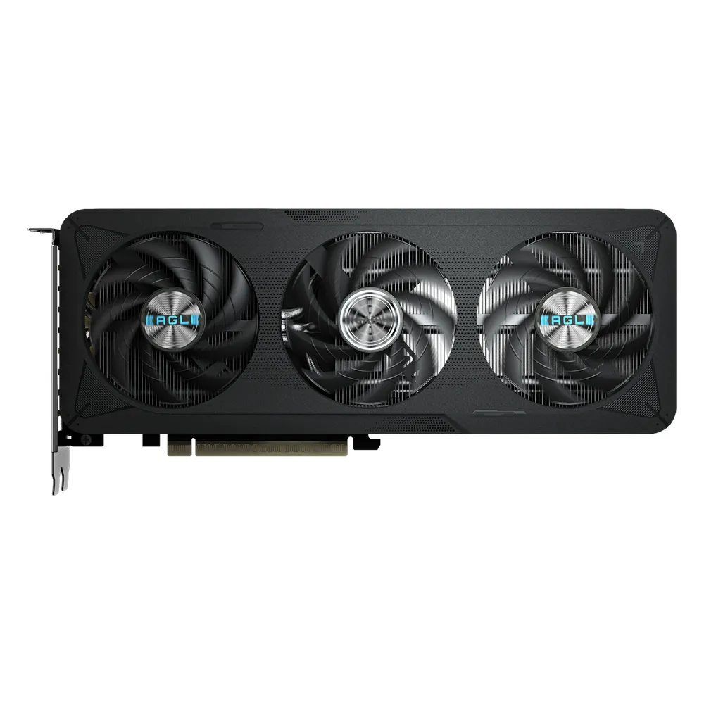 Gigabyte EAGLE MAX OC GeForce RTX 5060 Graphics Card, GDDR7 8GB 128-bit Memory, HDMI 2.1b & DP 2.1b Outputs, PCI Express 5.0, 2550 MHz Core Clock, 28 Gbps Memory Clock, TrIple Windforce Hawk Fans, 1 Year Warranty | GV-N5060EAGLEMAX-OC-8