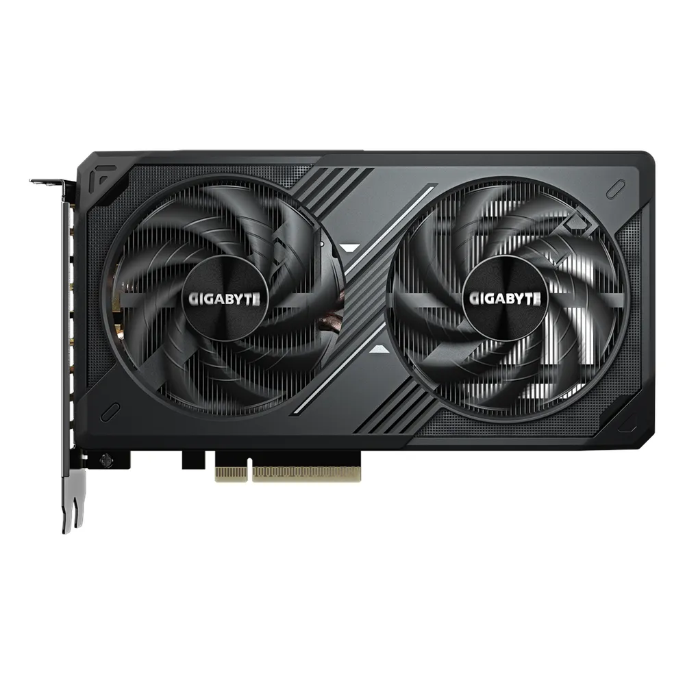 Gigabyte WINDFORCE OC GeForce RTX 5060 Graphics Card, GDDR7 8GB 128-bit Memory, HDMI 2.1b & DP 2.1b Outputs, PCI Express 5.0, 2512 MHz Core Clock, 28 Gbps Memory Clock, 1 Year Warranty | GV-N5060WF2-OC-8GD