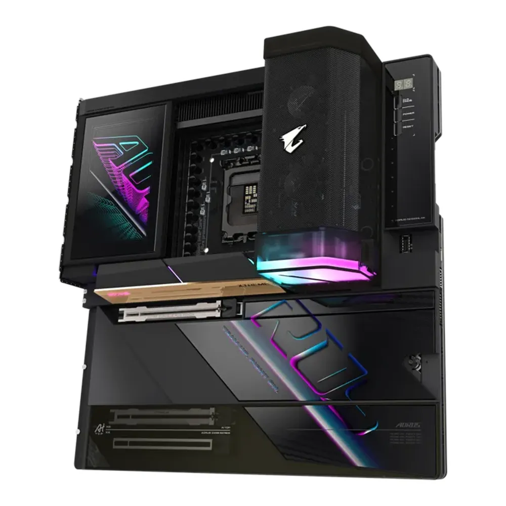 Gigabyte Z890 AORUS XTREME AI TOP Motherboard, LGA1851 Socket, E-ATX Form Factor, DDR5 Ram, PCIe 5.0, Wi-Fi 7, Bluetooth v5.4, Dual Thunderbolt 5, Dual Marvell 10Gb Ethernet, ESS ES9280AC DAC Audio, 1 Year Warranty | Z890-A-XTREAME-AI-TOP