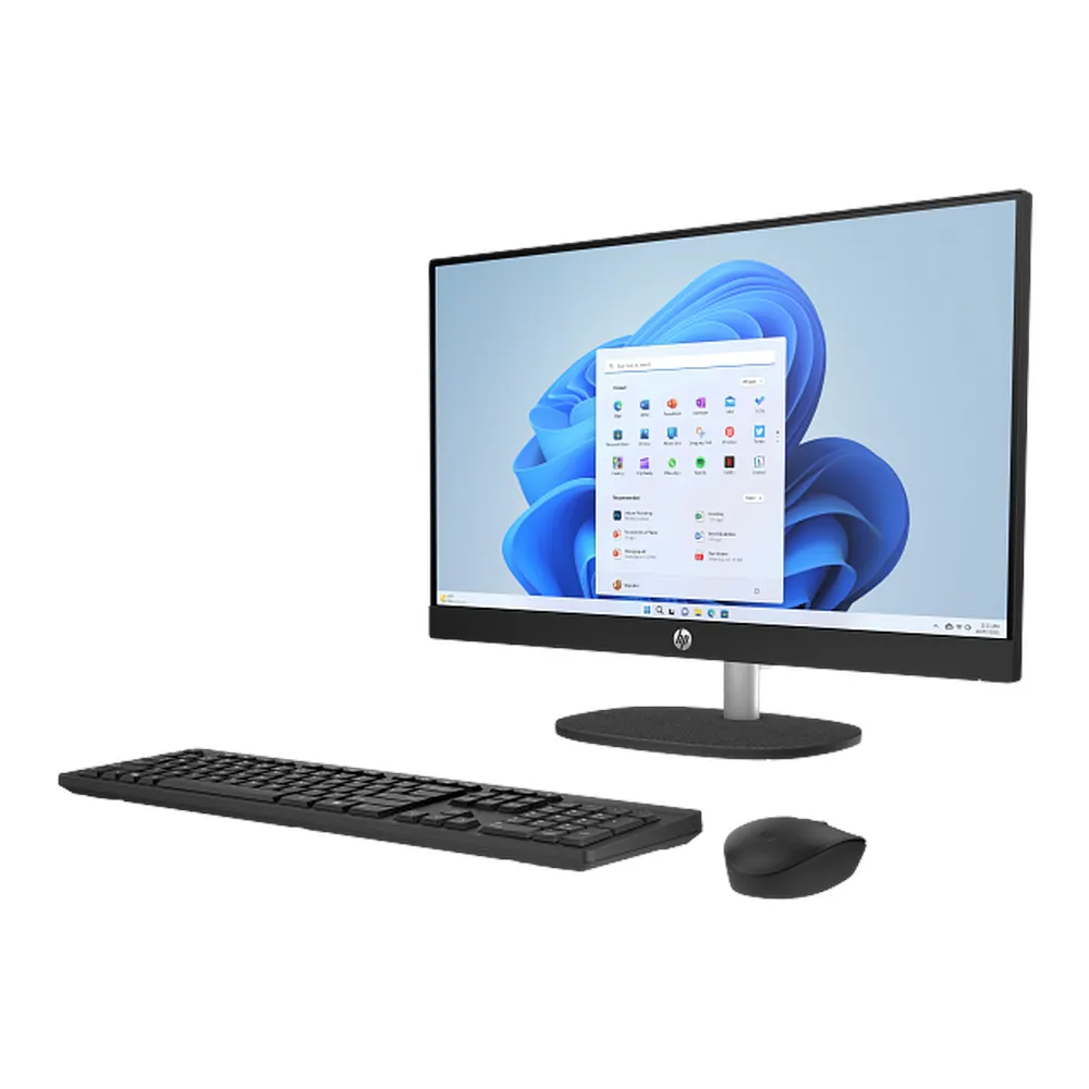 HP 24-CR0018NE All-in-One Desktop PC, Intel Core i5-1335U Processor, 8GB RAM, 512GB SSD, 24” FHD Display, Windows 11 Home, English & Arabic Keyboard, Mouse Included, 1 Year Warranty | 9C9G9EA