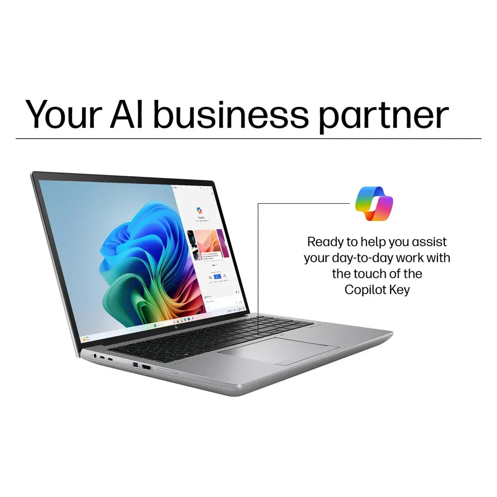 HP ZBook Fury G11 Mobile Workstation Laptop, Intel Core i9 14900HX Processor, 32GB RAM, 1TB SSD, 16GB NVIDIA RTX 5000 Ada, 16" WQUXGA 120Hz Display, Windows 11 Pro, English & Arabic Keyboard, 1 Year Warranty | 5F9P4ES-ARB