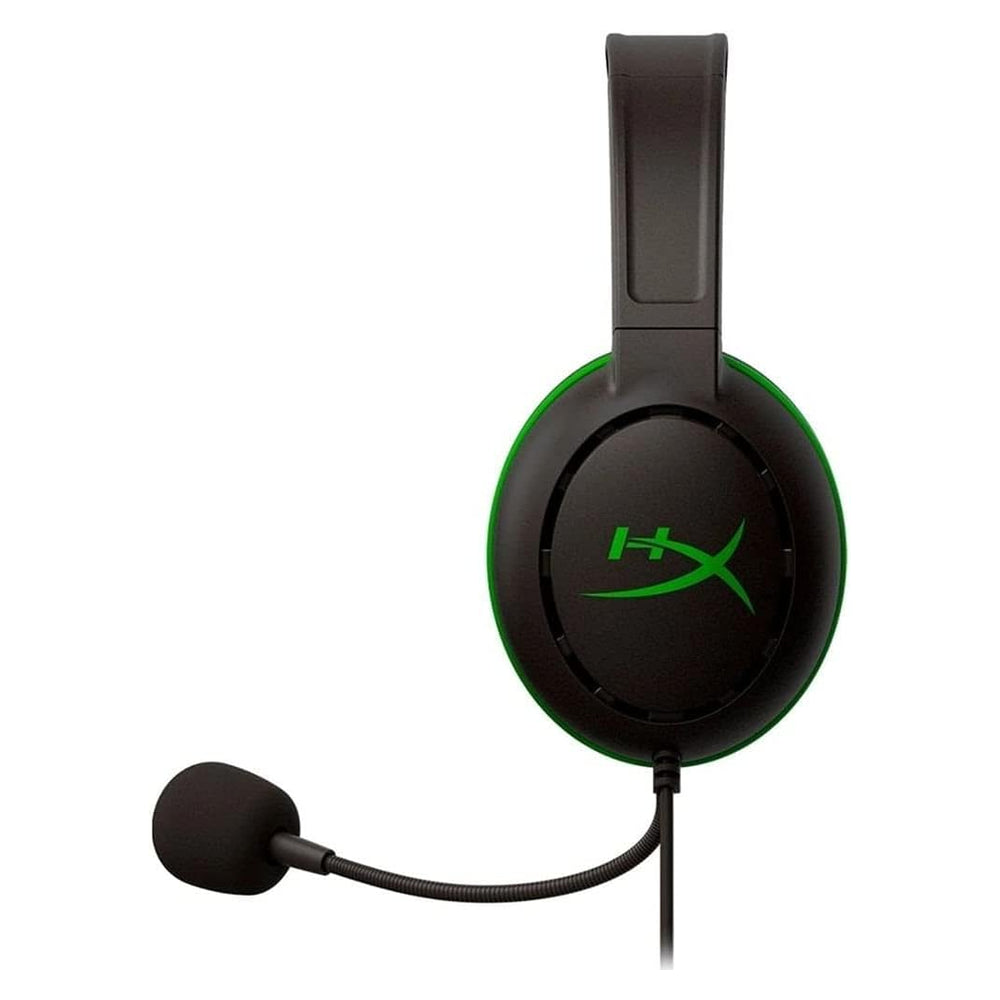 سماعة رأس HyperX CloudX Chat Gaming Xbox، أسود/أخضر، ضمان لمدة سنة واحدة | HX-HSCCHX-BK/WW