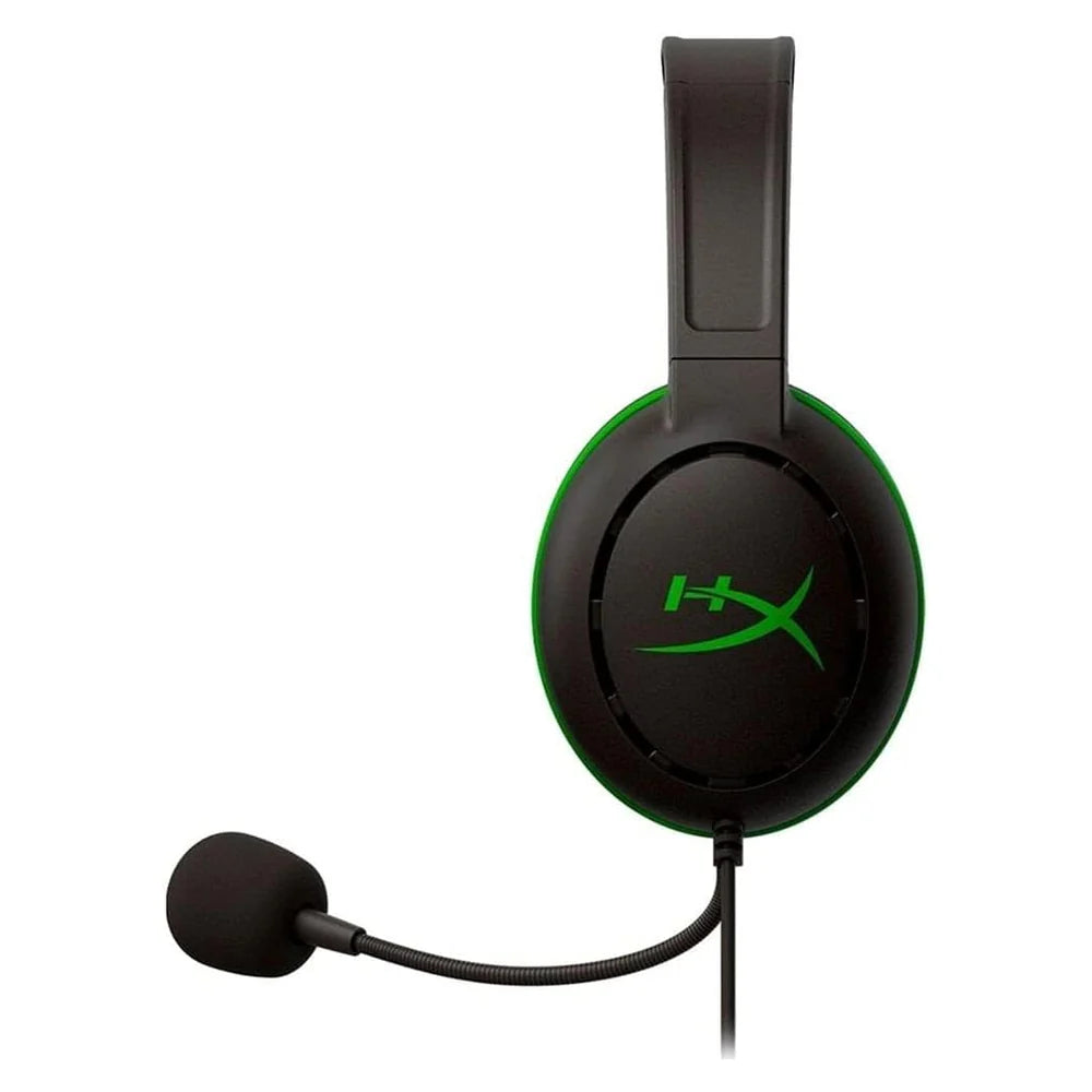 سماعة رأس HyperX CloudX Chat Gaming Xbox، أسود/أخضر، ضمان لمدة سنة واحدة | HX-HSCCHX-BK/WW